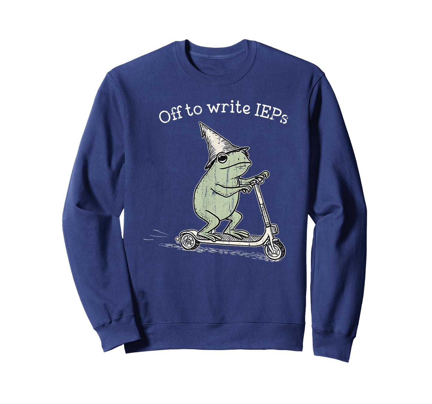 Off to Write IEPs, Frog Scooter, Special Education Teacher T-Shirt
