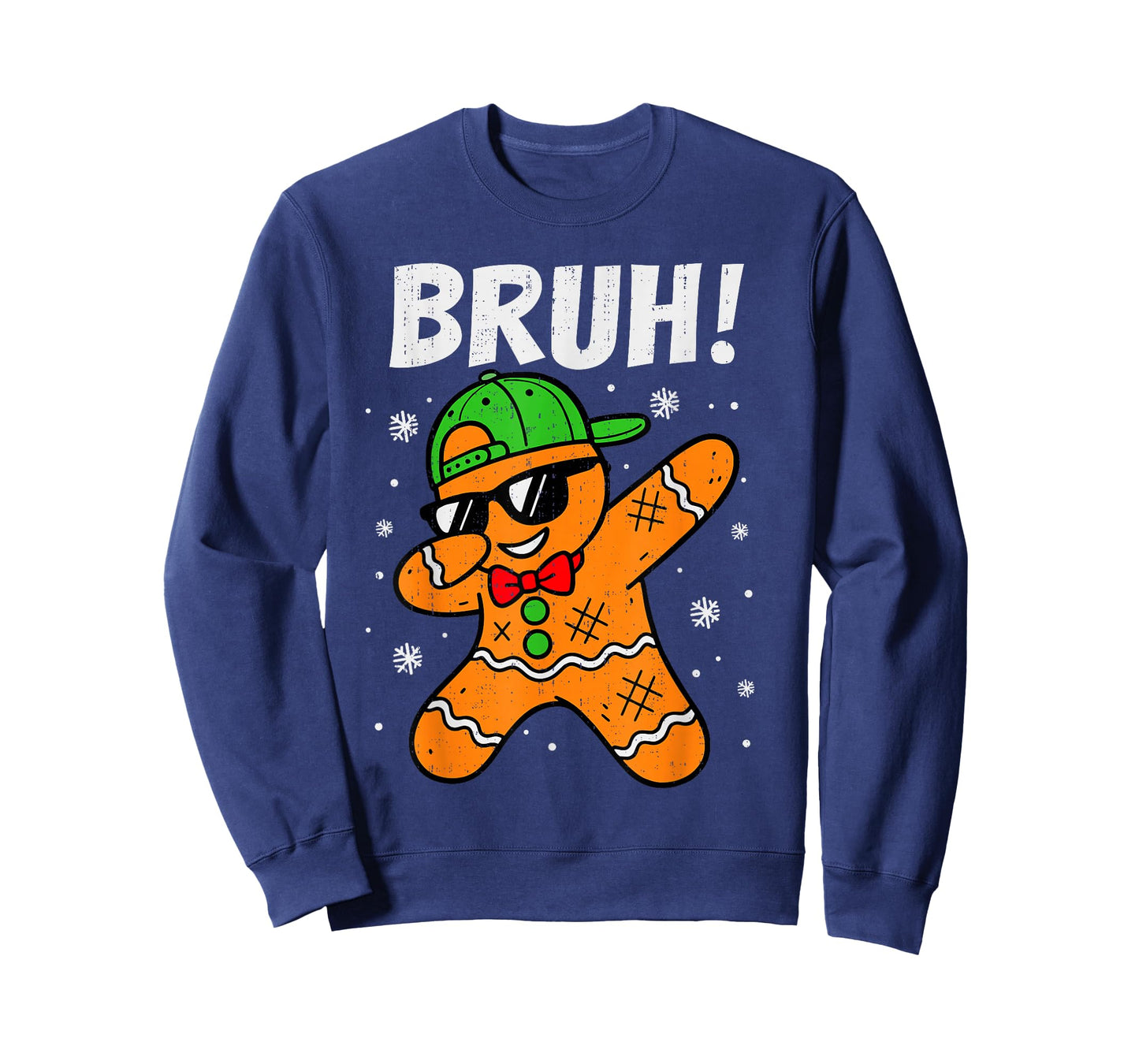 Dabbing Gingerbread Bruh Christmas Dab Teen Boys Toddler Kid T-Shirt