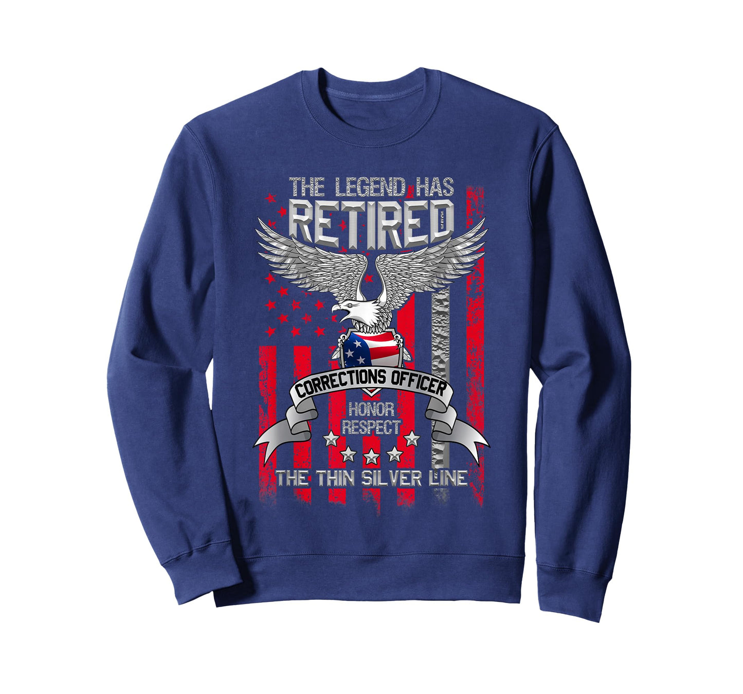 Correctional Officer Retirement Silver Line Corrections Gift T-Shirt
