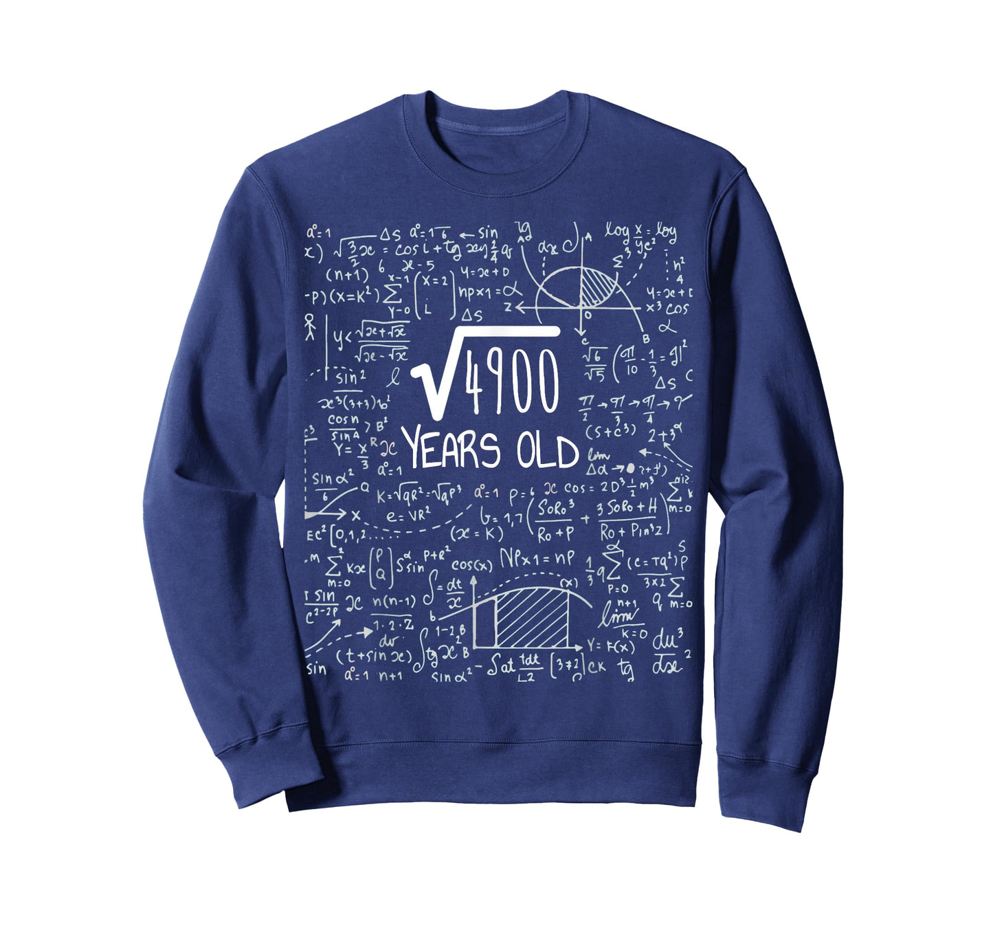 70th Birthday Square Root of 4900: 70 Years Old T-Shirt