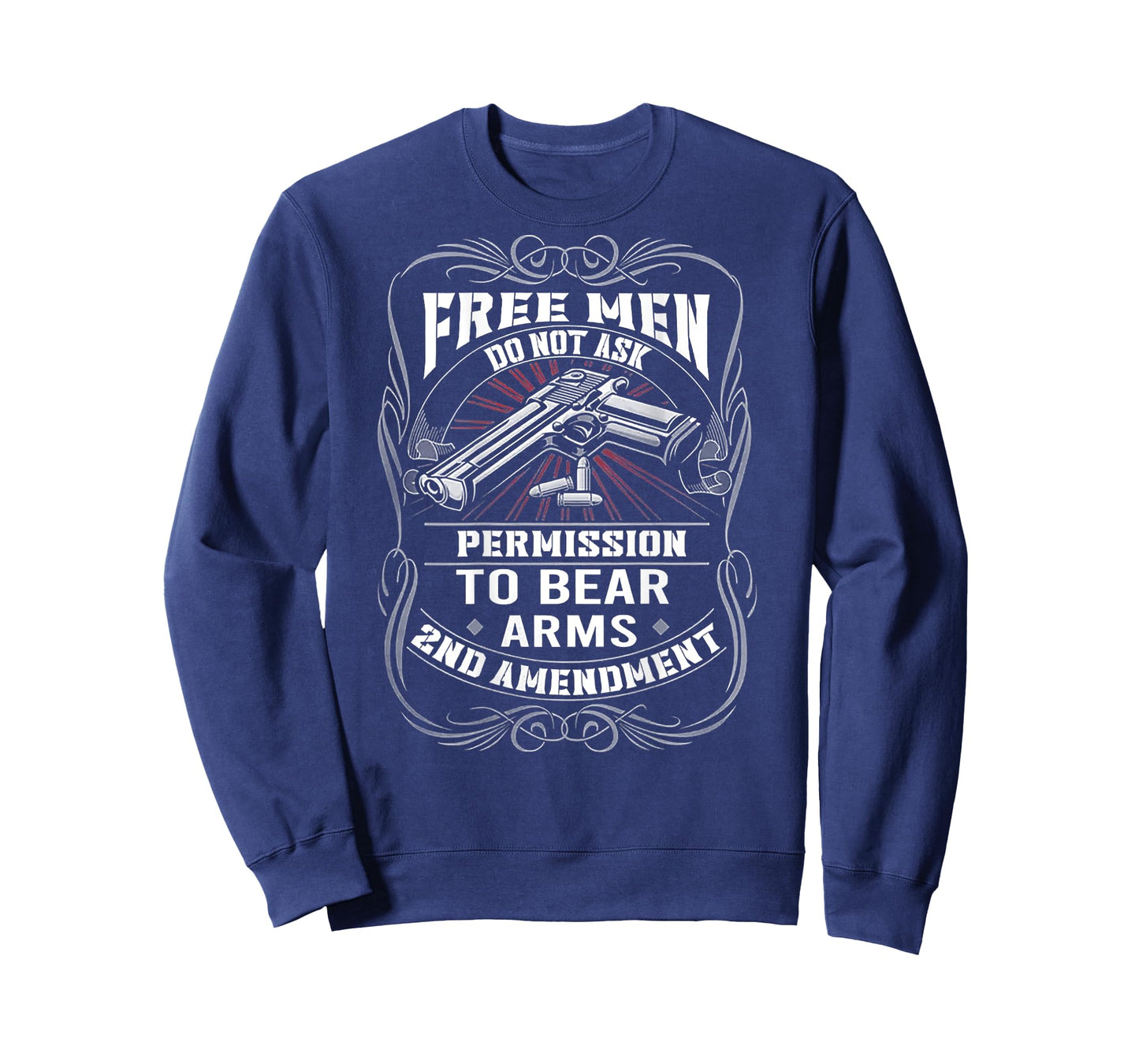 Free Men Do Not Ask Permission To Bear Arm (on back) T-Shirt