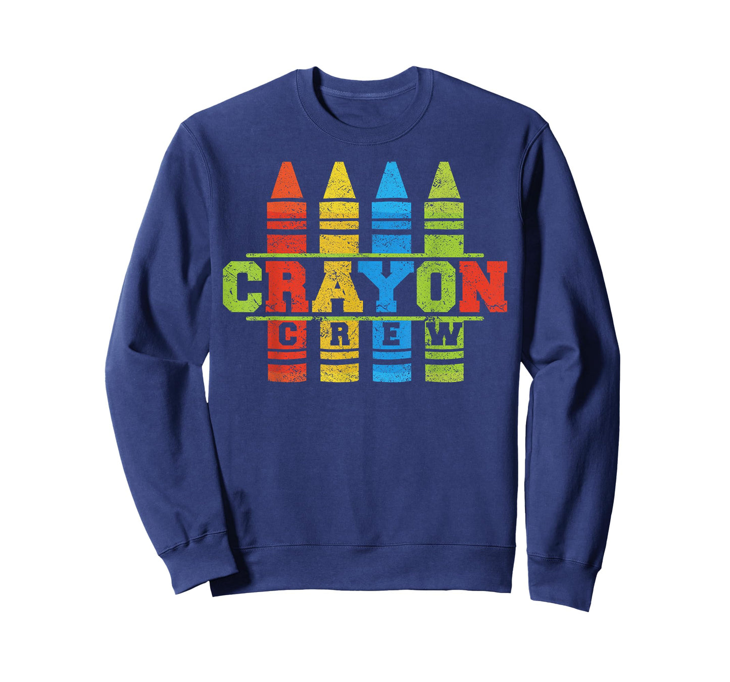 Cray Colors Child Art - Funny Crayon Crew T-Shirt Small