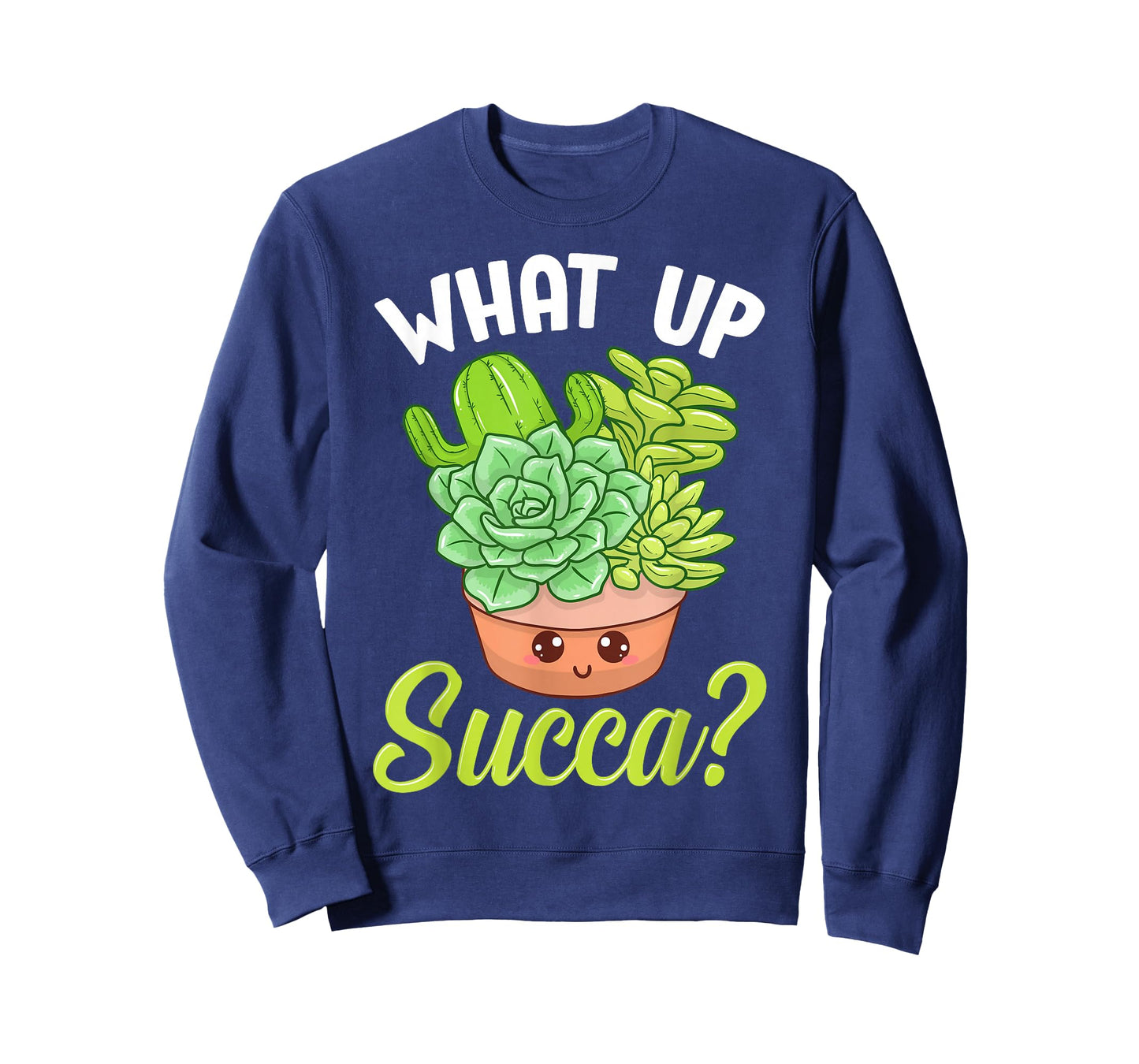 Cute & Funny What Up Succa? Punny Succulent Cactus Pun T-Shirt