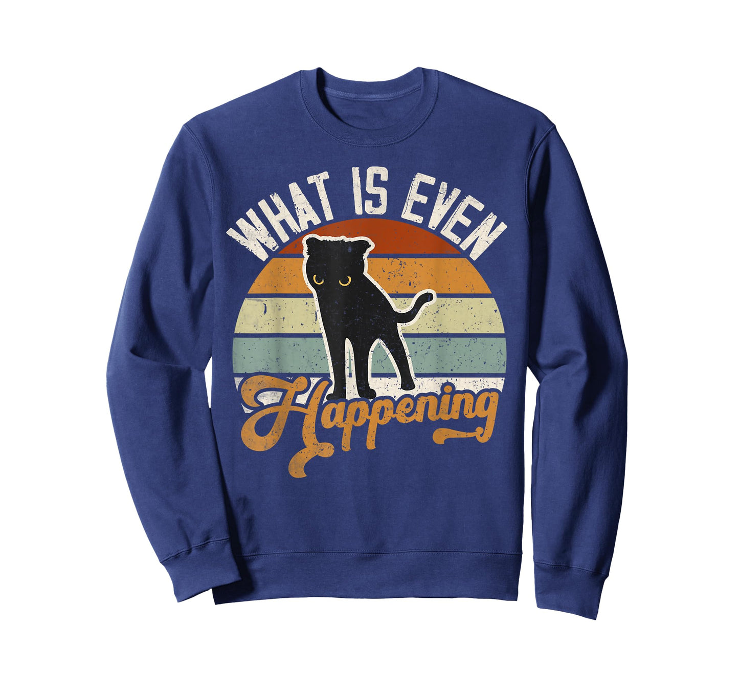 Retro Vintage What Is Even Happening Funny Cats T-Shirt