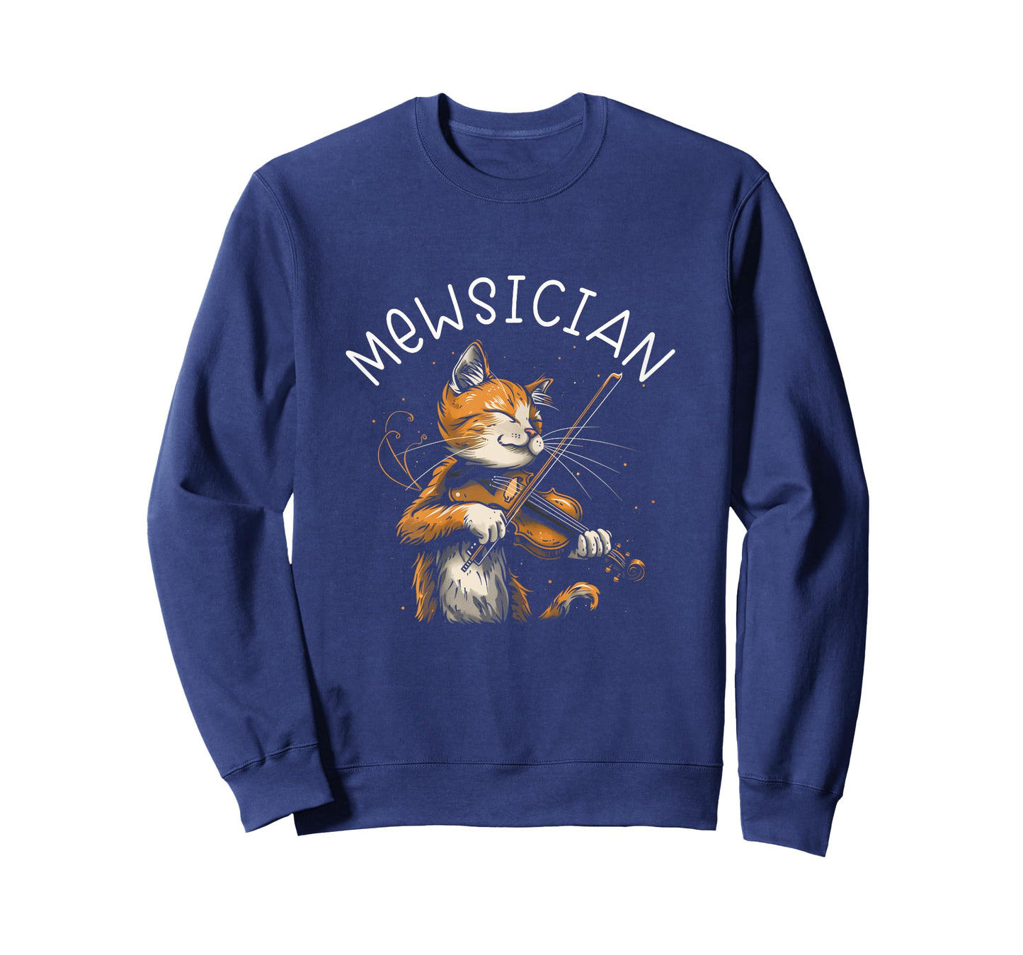 Mewsician - Cat Playing Violin Kids Unisex X-Small Black Cartoon Cat Violinist T-Shirt