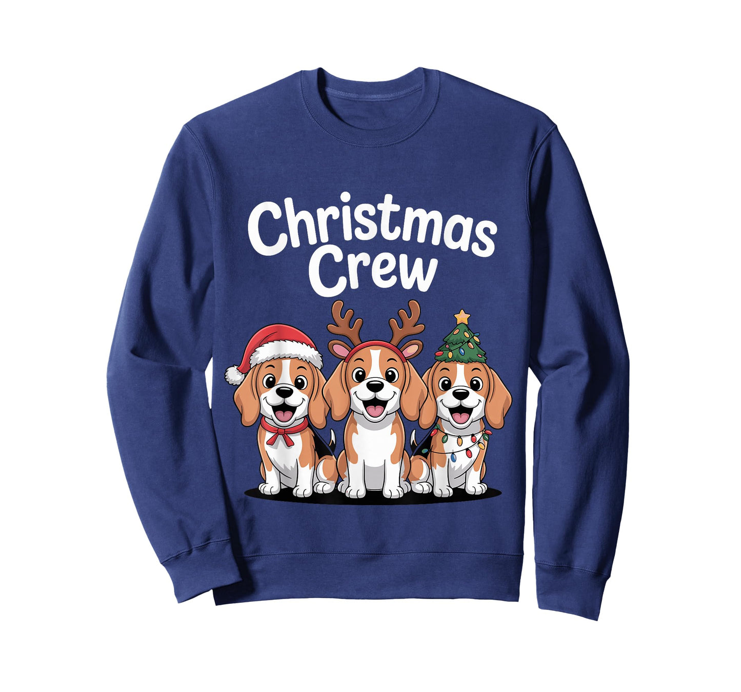 Christmas Crew Xmas Puppy Dog Hound Funny Christmas Beagle T-Shirt