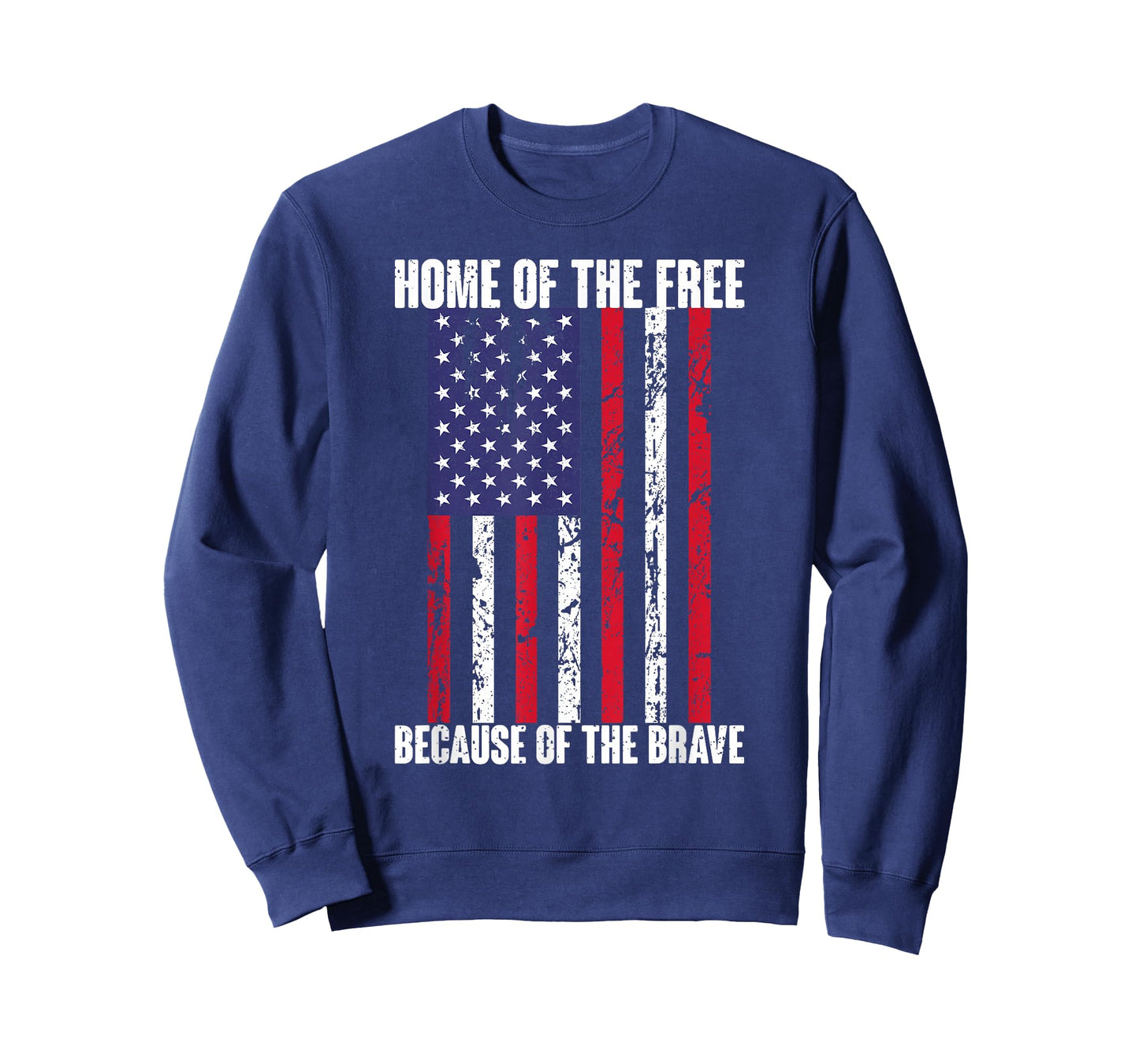American Flag Veteran: Home Of The Free Because Brave T-Shirt