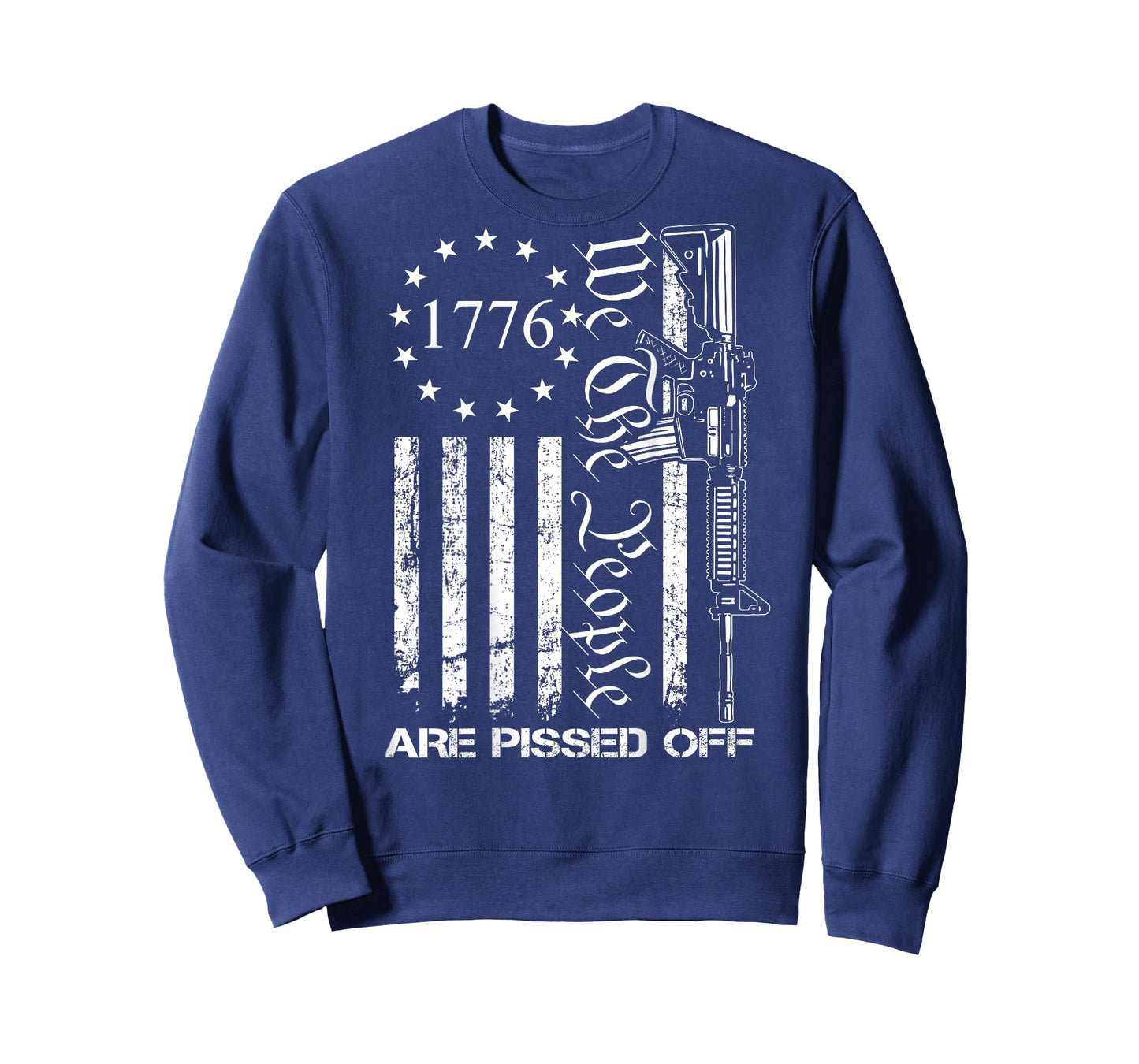 We The People are Pissed Off - AR15 Pro Gun Rights - ON Back T-Shirt Small