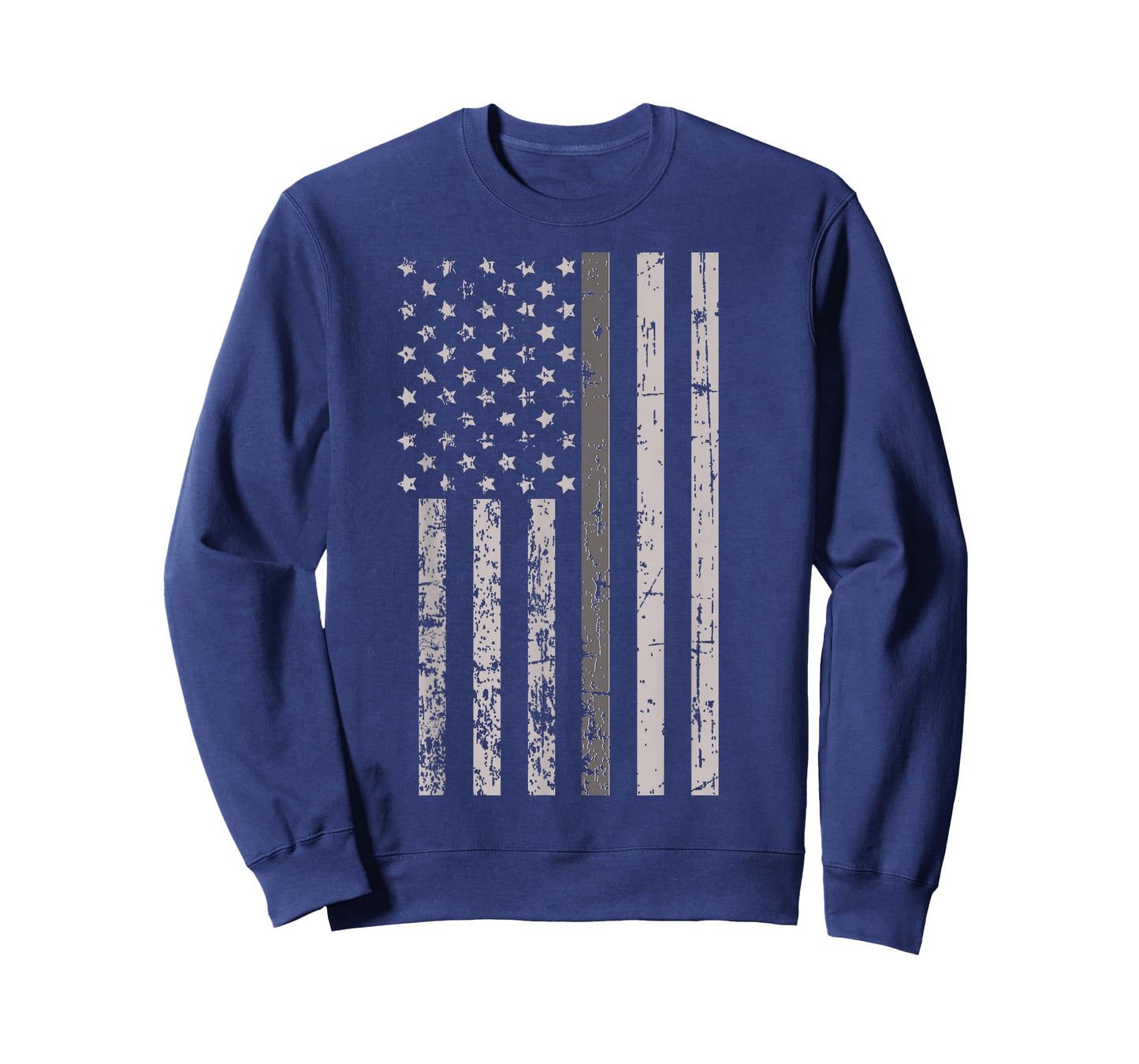 Corrections Officer Gifts Shirt Flag Thin Silver Gray Line T-Shirt