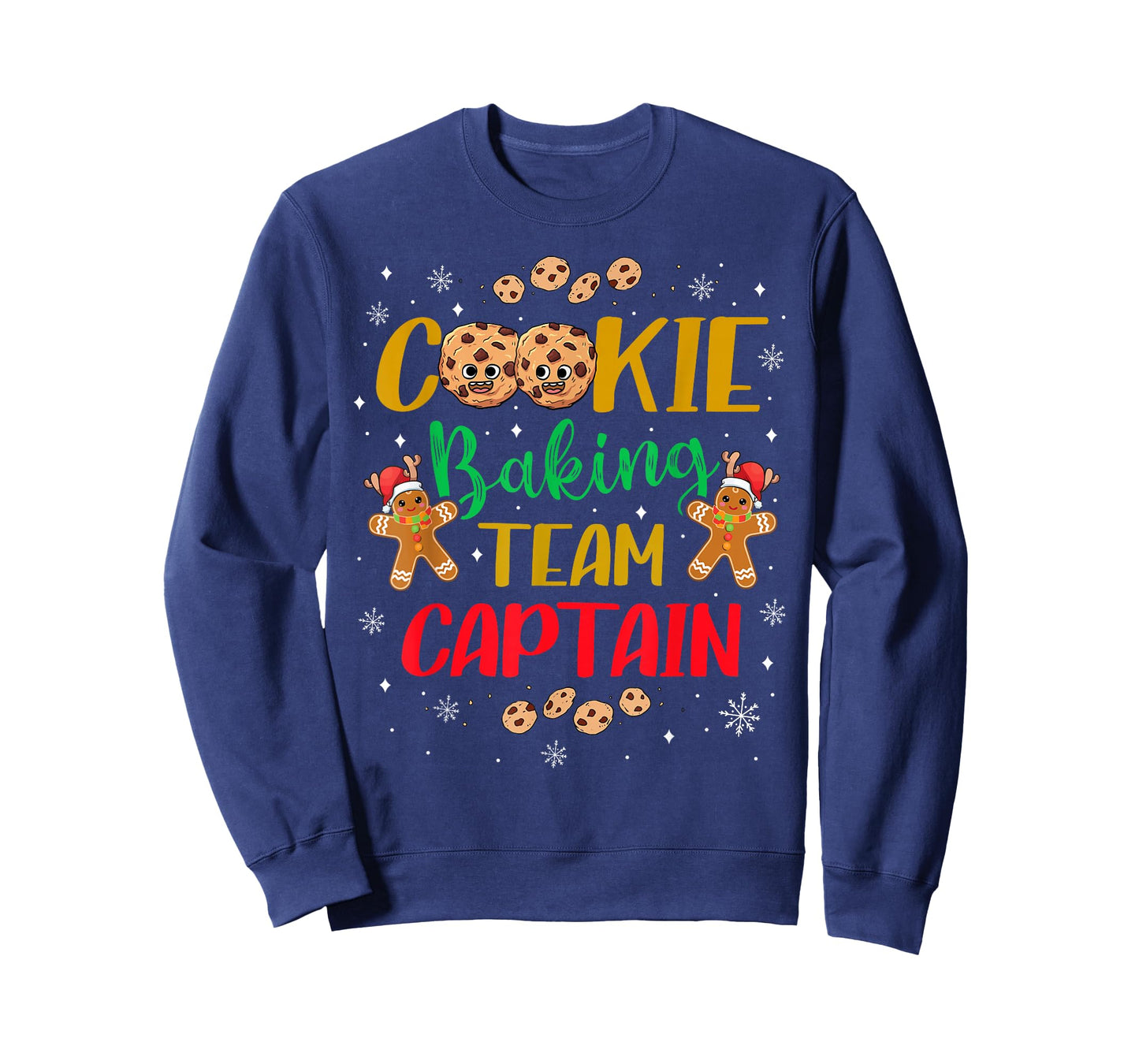 Cute Cookie Baking Team Captain Holiday Cook Fun Bake Cakes T-Shirt