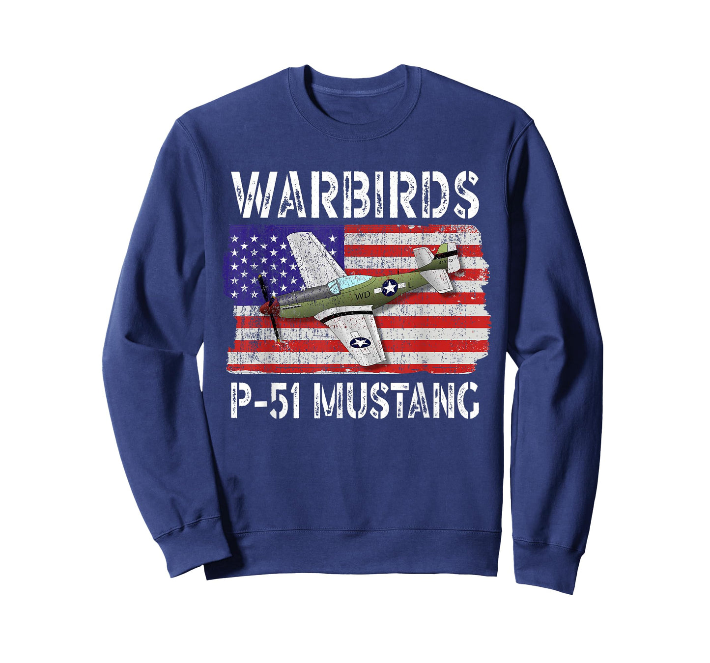 WW2 Warbird P51 Mustang American Airplane Boys Girls Kids T-Shirt