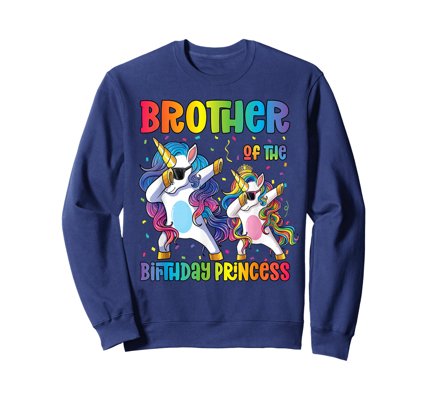 Brother of the Birthday Princess Shirt Dabbing Unicorn T-Shirt