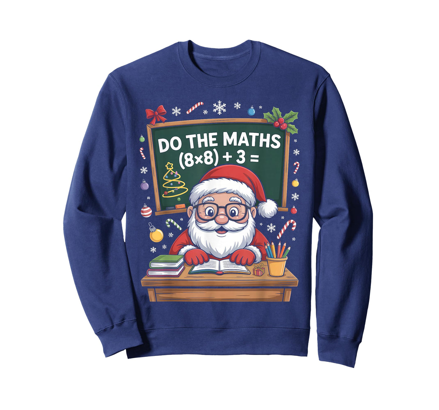 67 Teacher Christmas Santa Claus Six Seven Meme Do The Maths T-Shirt