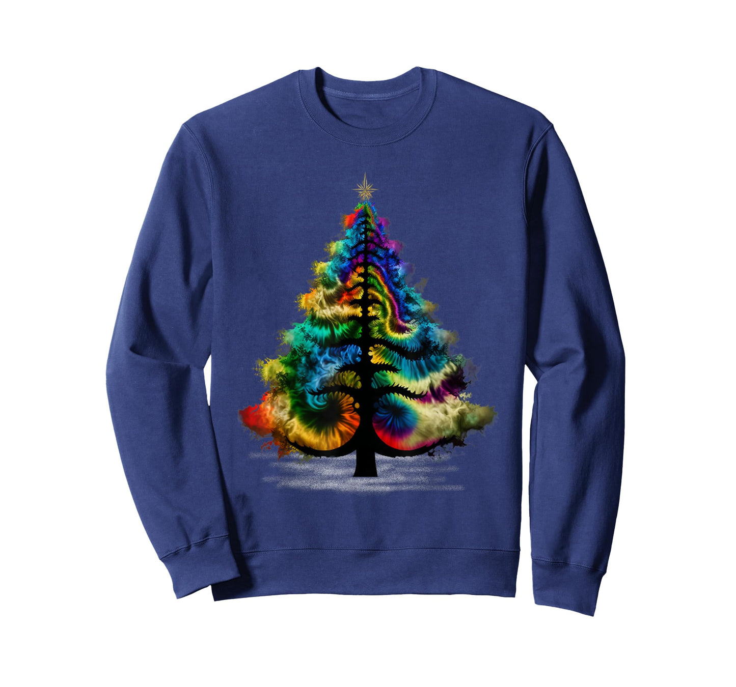 Christmas Tree Tie Dye Colorful Shirt Men Women Cute Tree T-Shirt