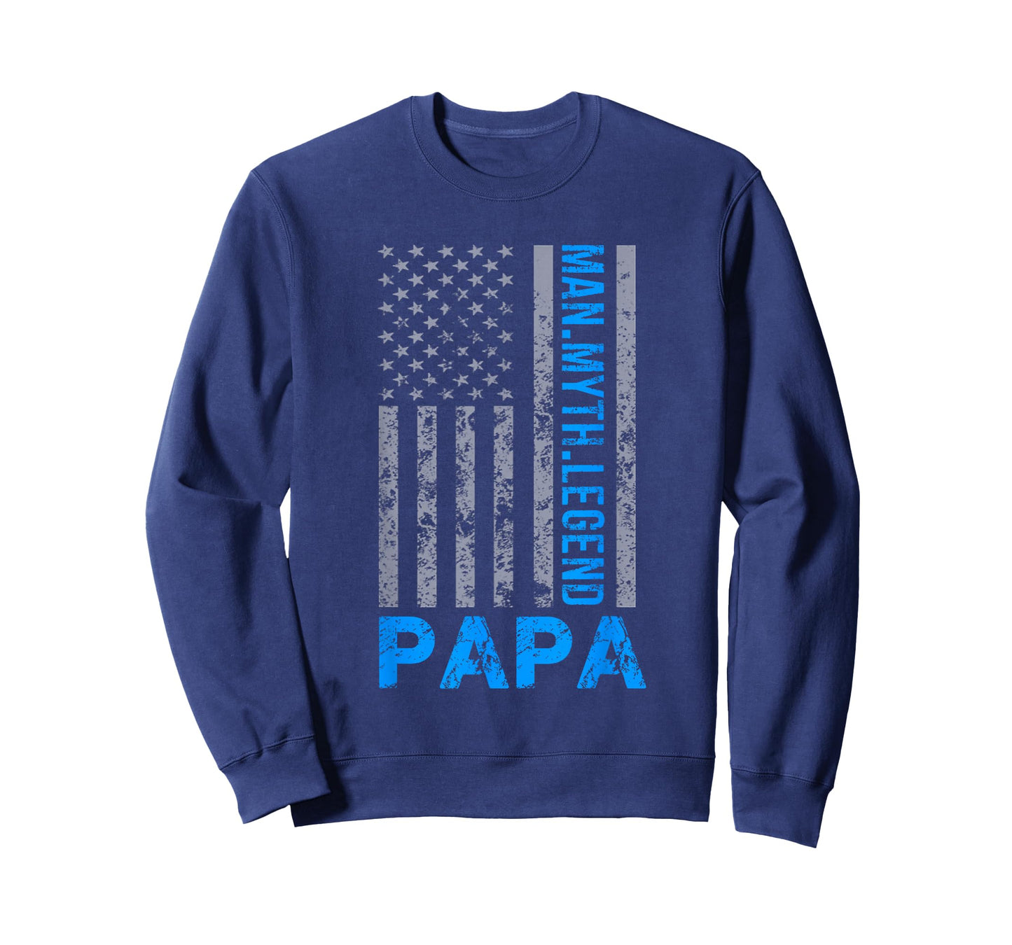 Papa American Flag Man Myth Legend T-Shirt