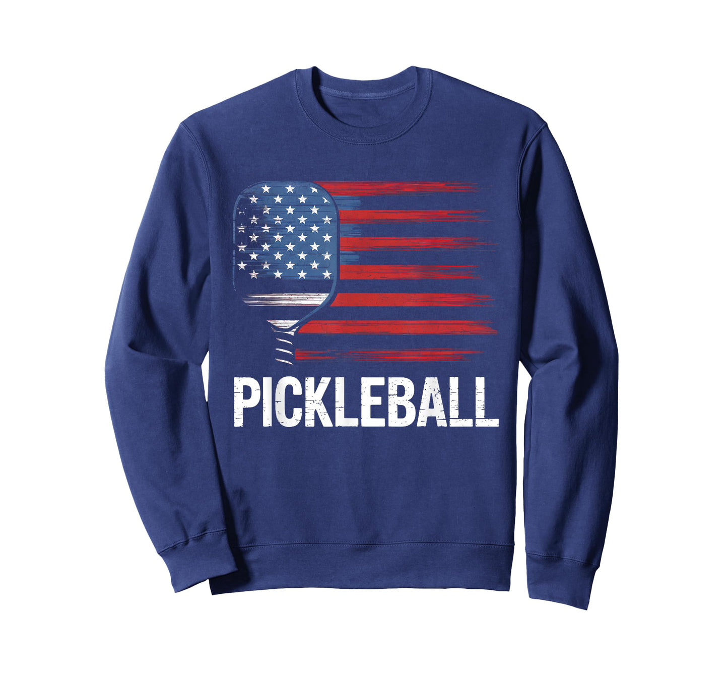 Vintage Pickleball USA Flag Paddleball Sport Mens Women Kids T-Shirt