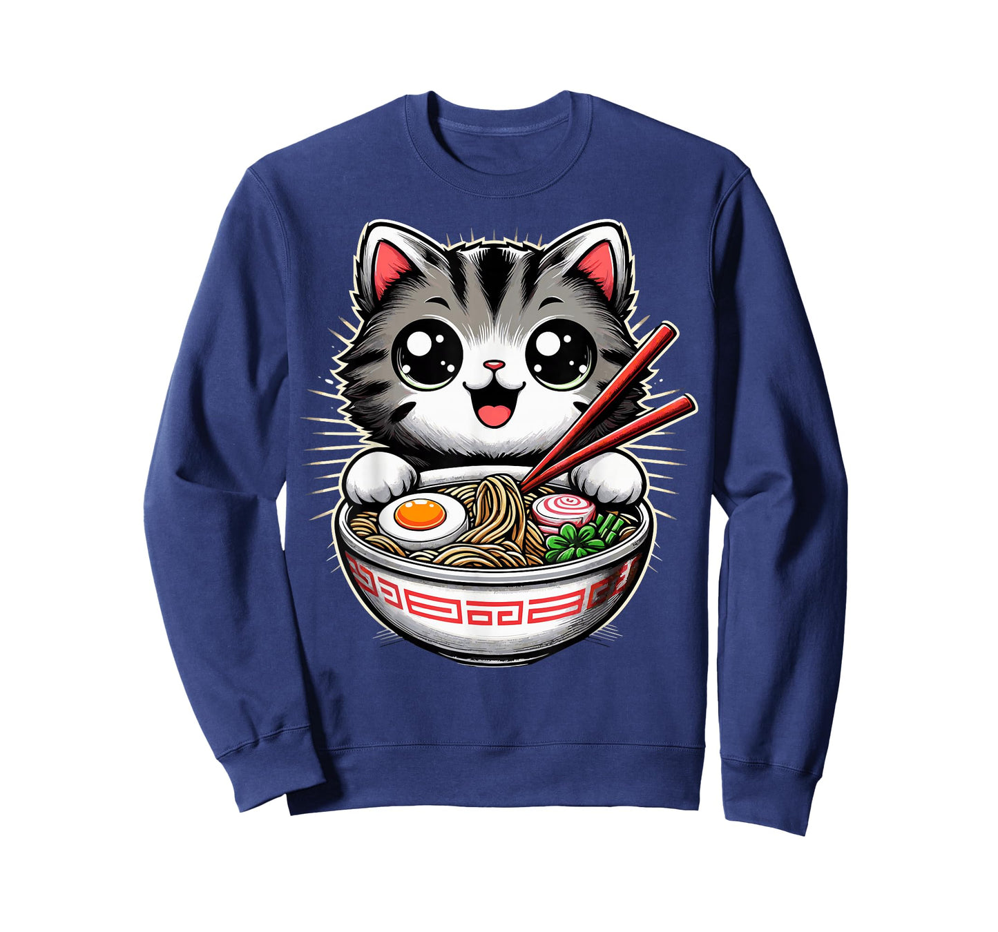 Cat Ramen Noodles Anime Kawaii Japanese T-Shirt