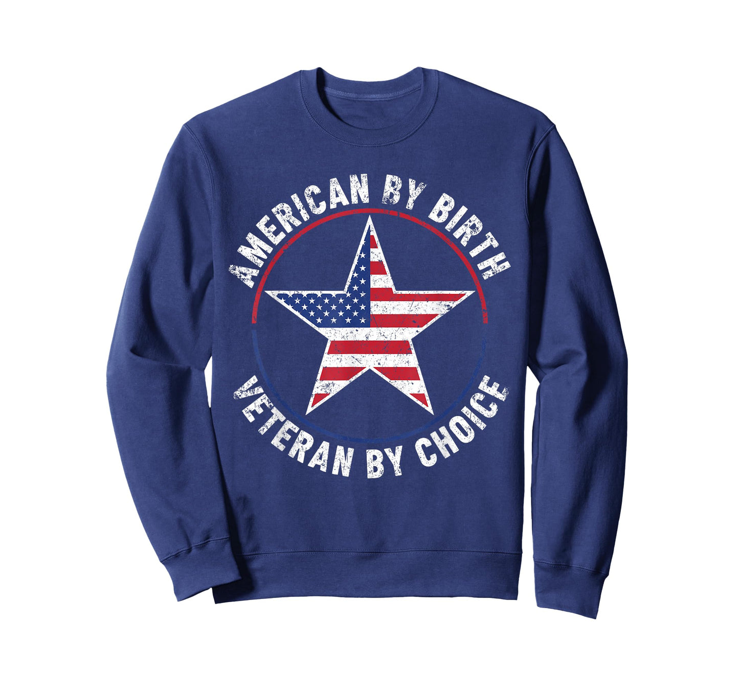 American by Birth Veteran by Choice US Flag Veterans Day T-Shirt