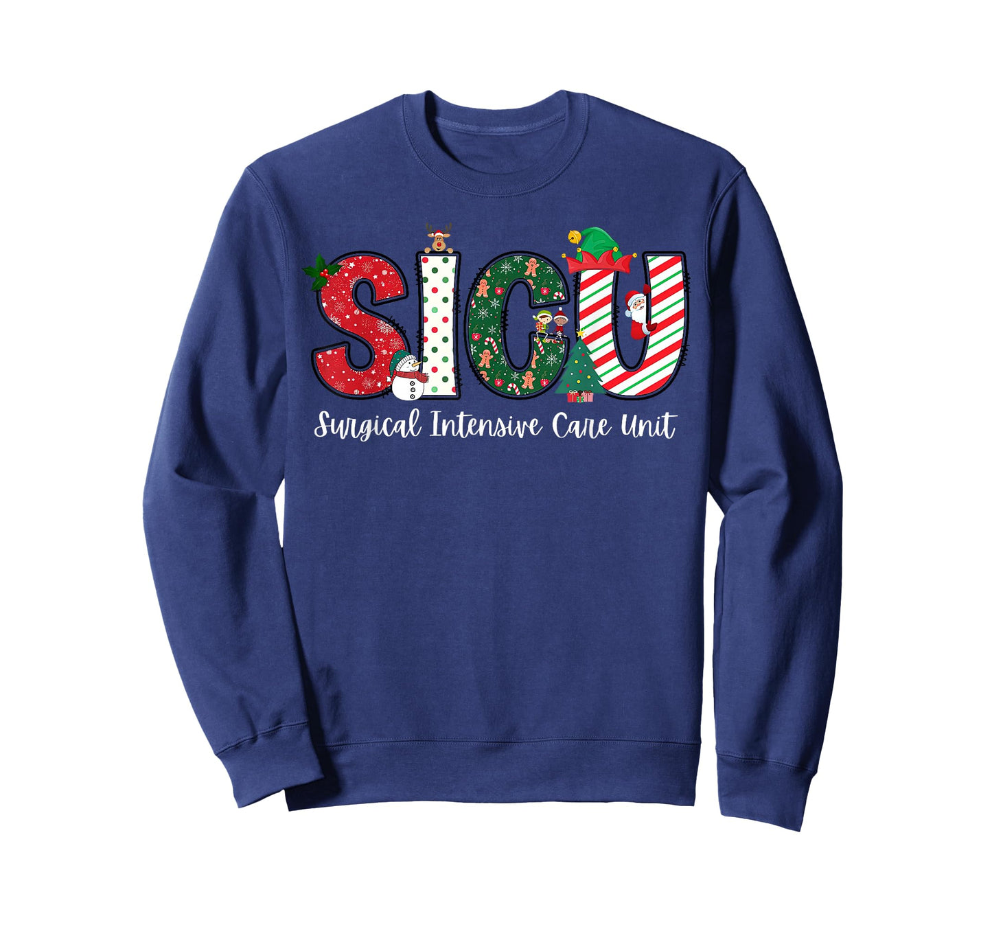 Christmas Surgical Intensive Care Unit SICU Nurse Holiday T-Shirt