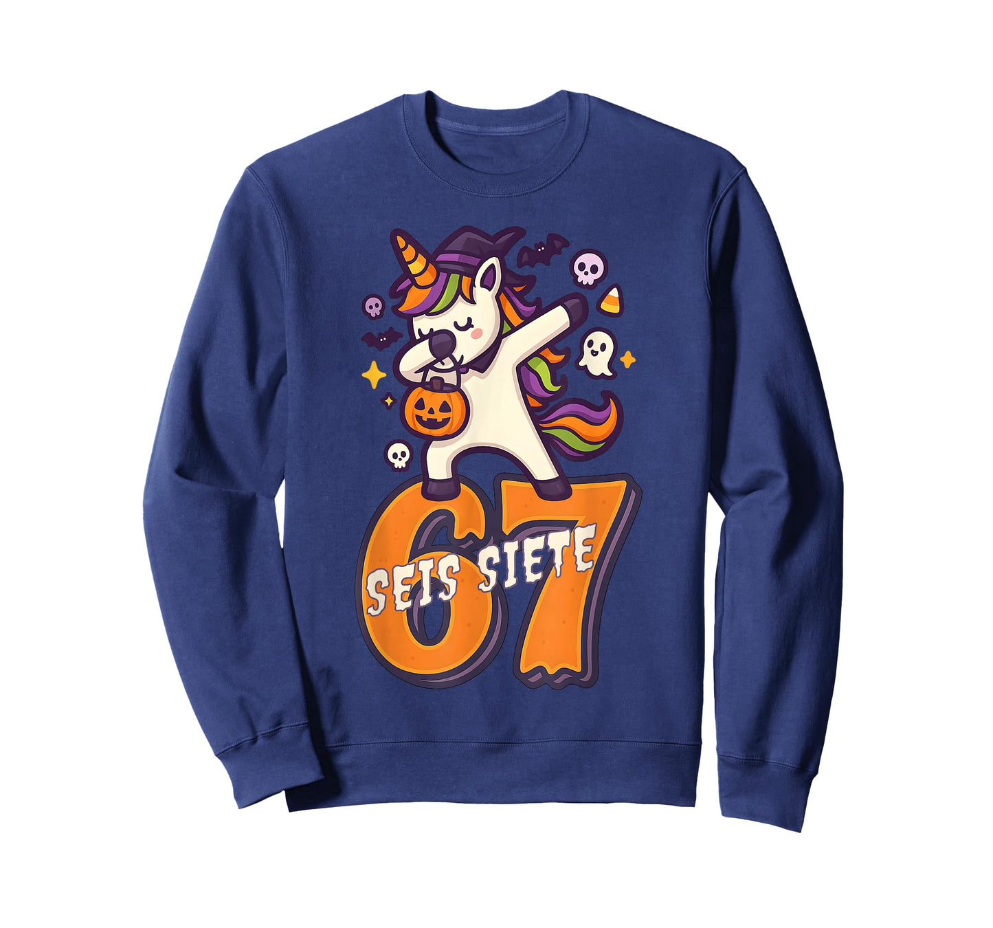 SEIS Siete Spanish Halloween 67 Boys Kids Six Seven Espanol T-Shirt