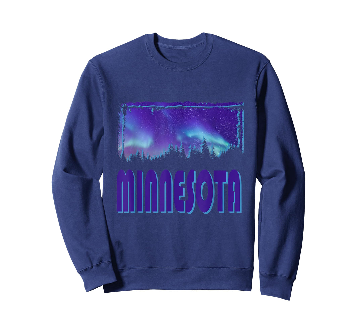 Minnesota - Northern Lights - Aurora Borealis - Night Stars T-Shirt