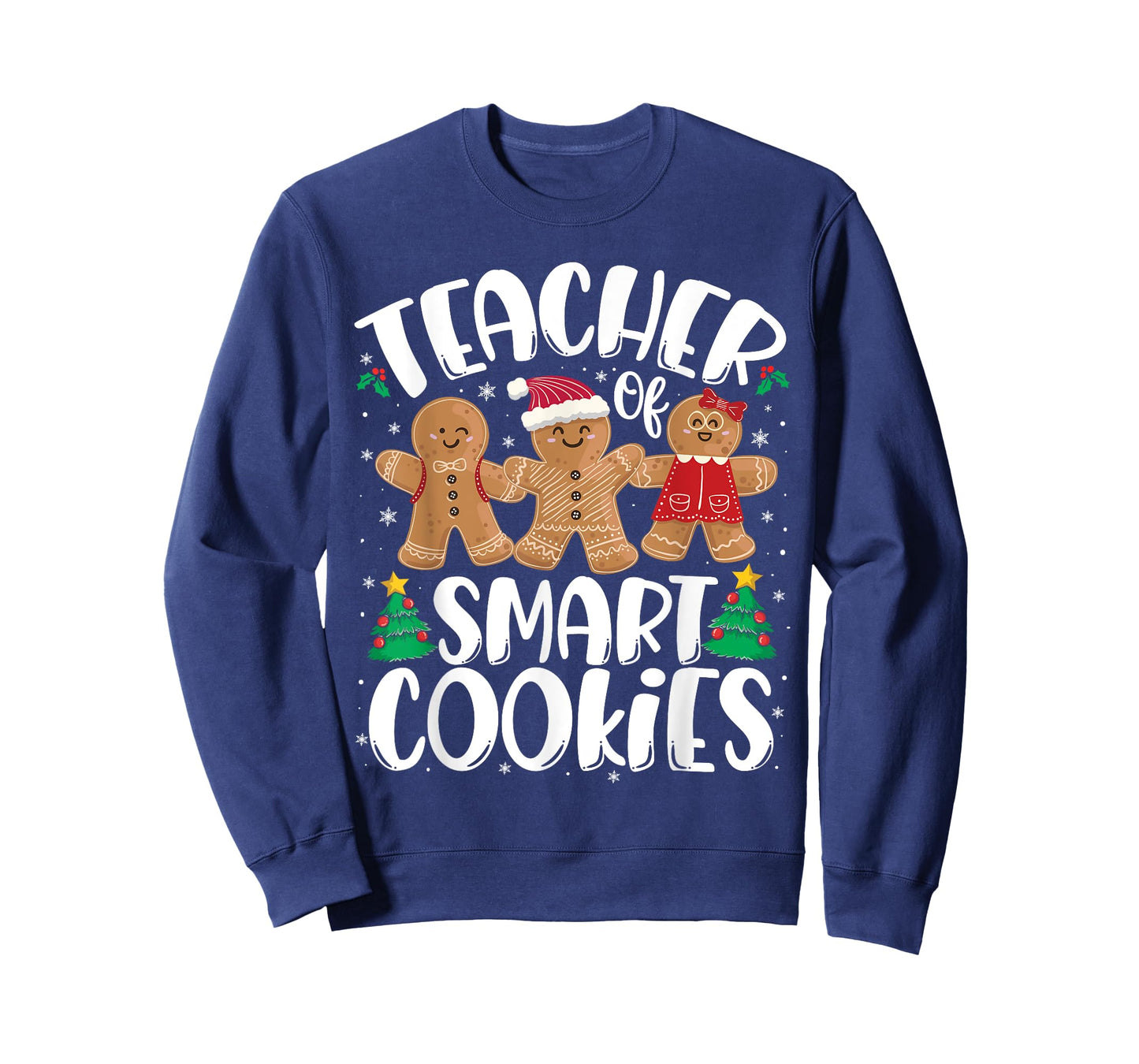 Christmas Teacher Of Smart Cookies Funny Cute Gingerbread T-Shirt