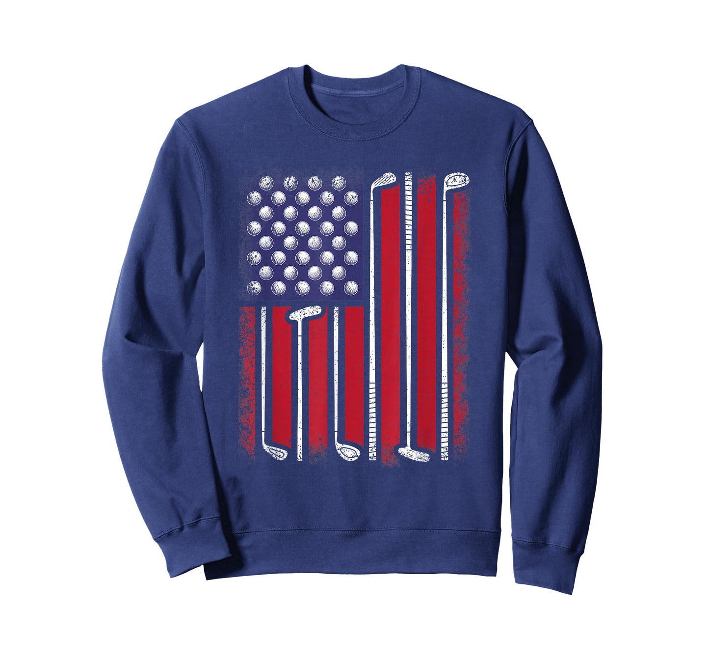 Funny Golf American Flag Golf Player Vintage Golfer Men Boys T-Shirt