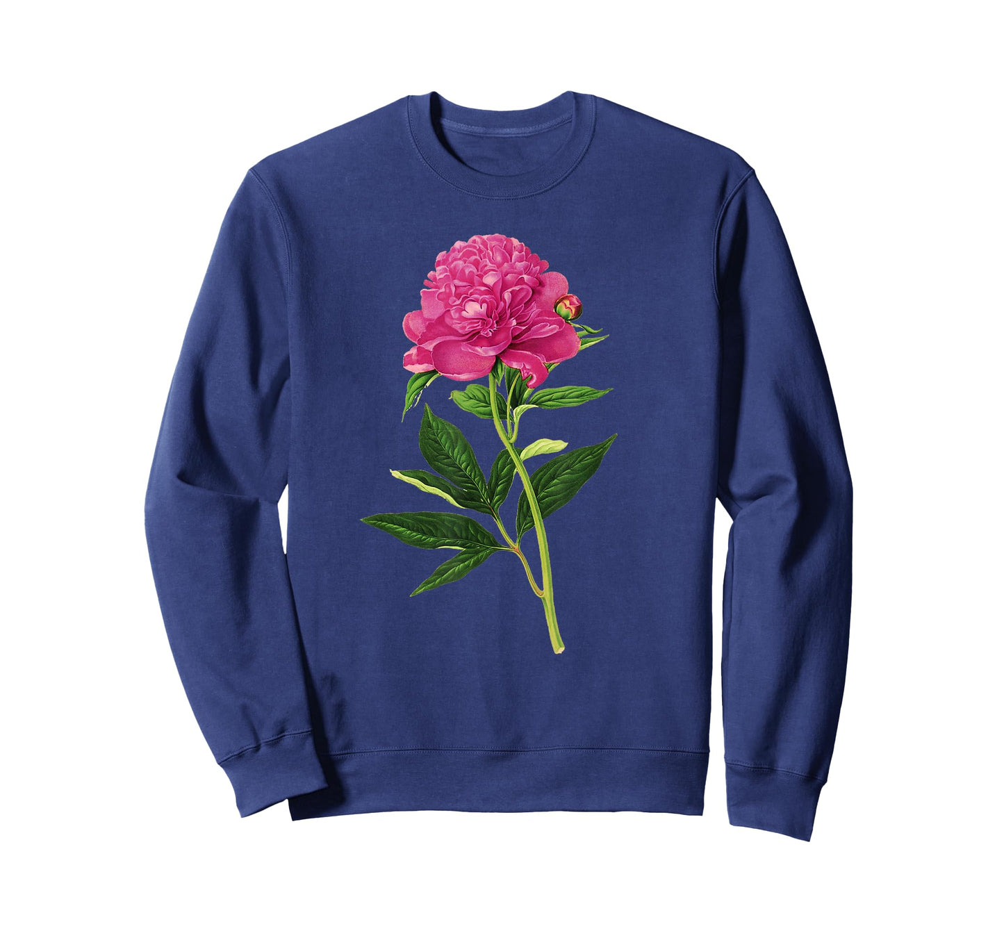 Vintage Botanical Print, Fuchsia Pink Peony T-Shirt