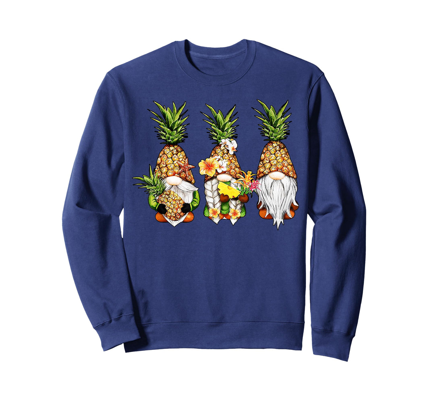 Pineapple Gnomes Beaches Summer Aloha Hawaii Hawaiian T-Shirt for Men Women Girls Kids