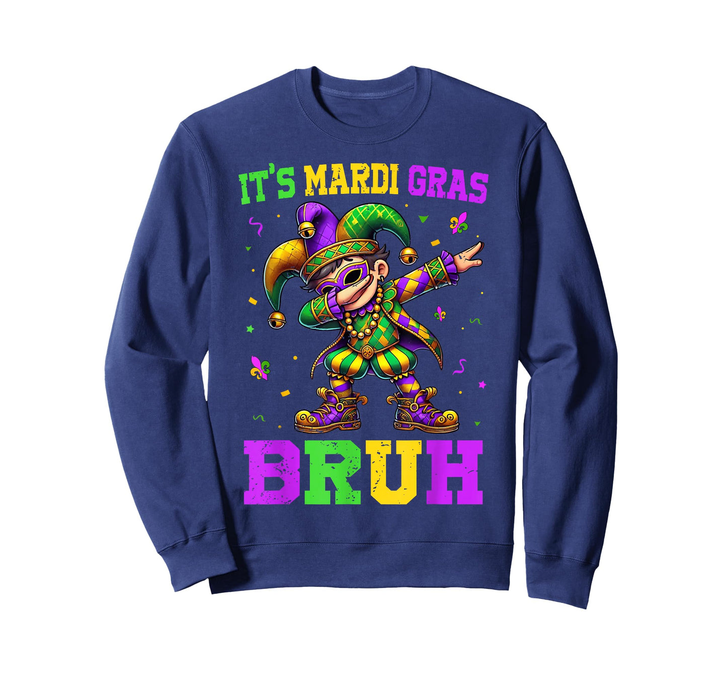 It's Mardi Gras Bruh Dabbing Boy Kids New Orleans Trip Men T-Shirt