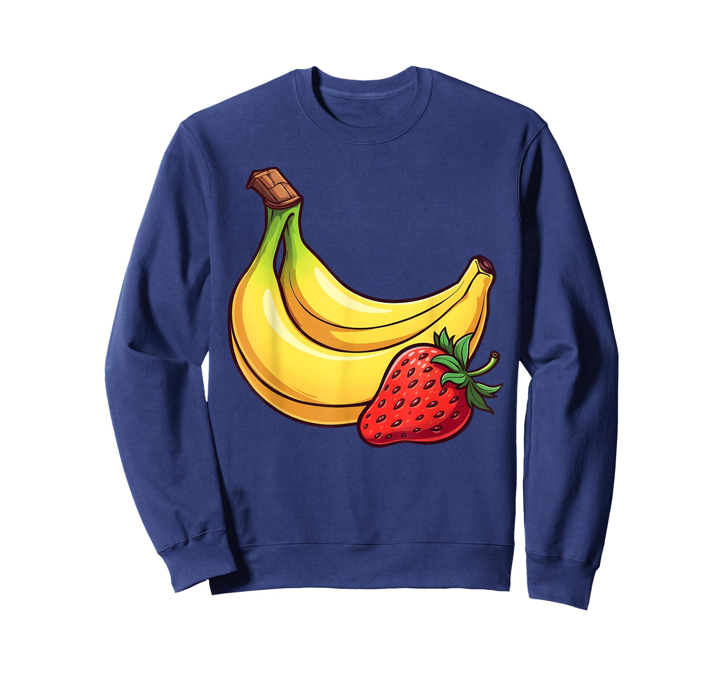 Banana Strawberry Tee Fruit Kawaii Fruits Comic Cartoon Kids T-Shirt