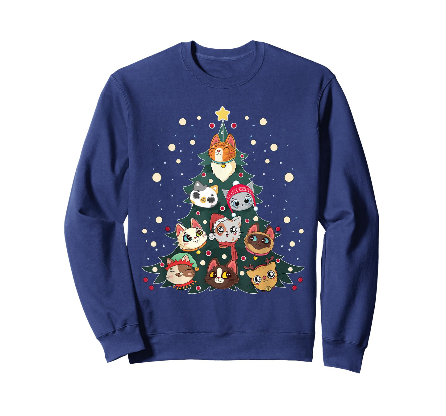 Merry Catmas Funny Christmas Tree, Cats Xmas Meow Christmas T-Shirt