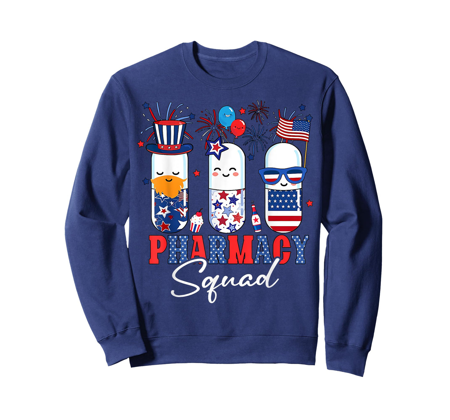 4th Of July Pharmacy Squad Pharmacy Technician Patriotic Women Men T-Shirt