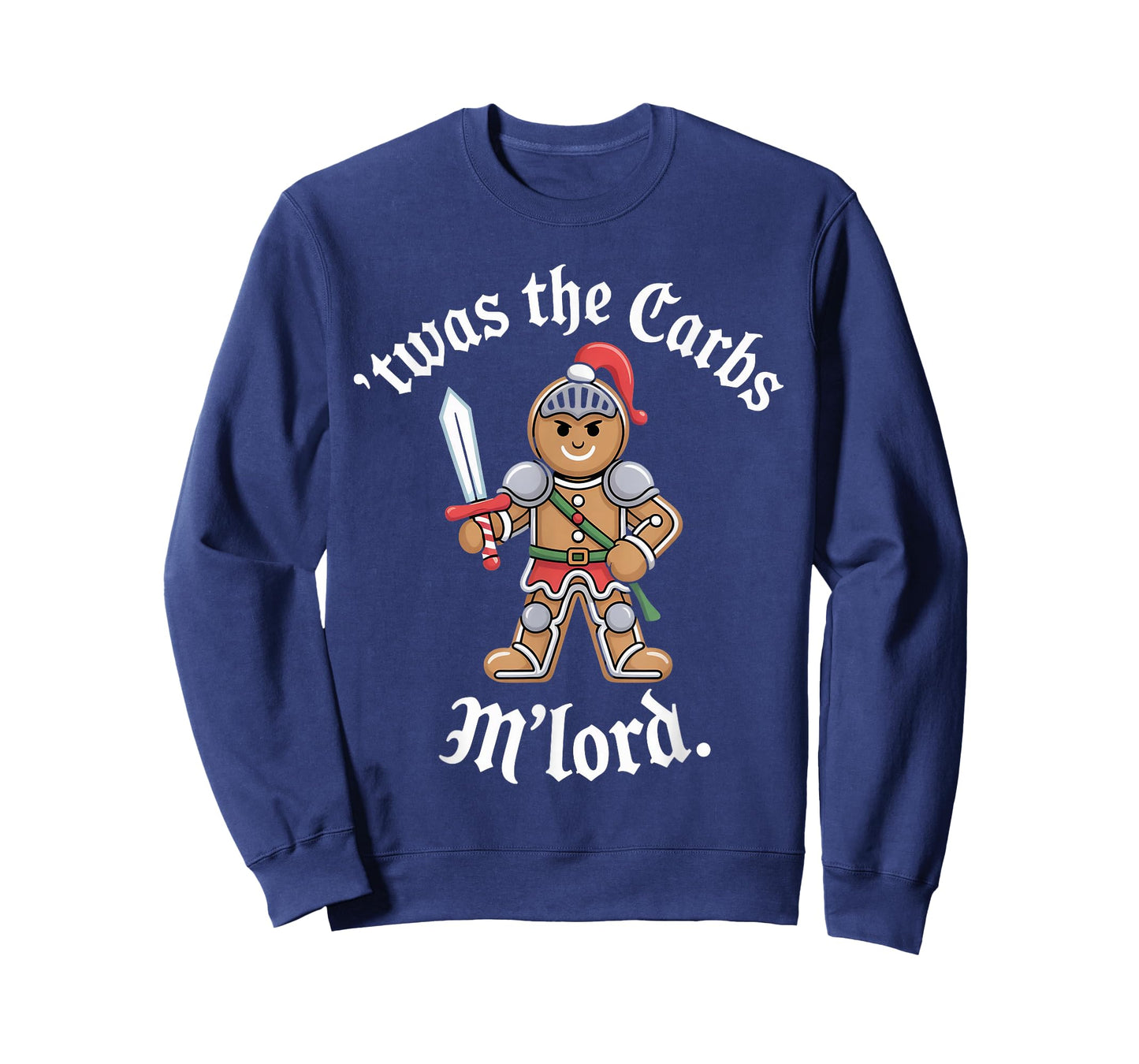 Christmas Humor Funny 'TWAS The Carbs, M'Lord Gingerbread T-Shirt