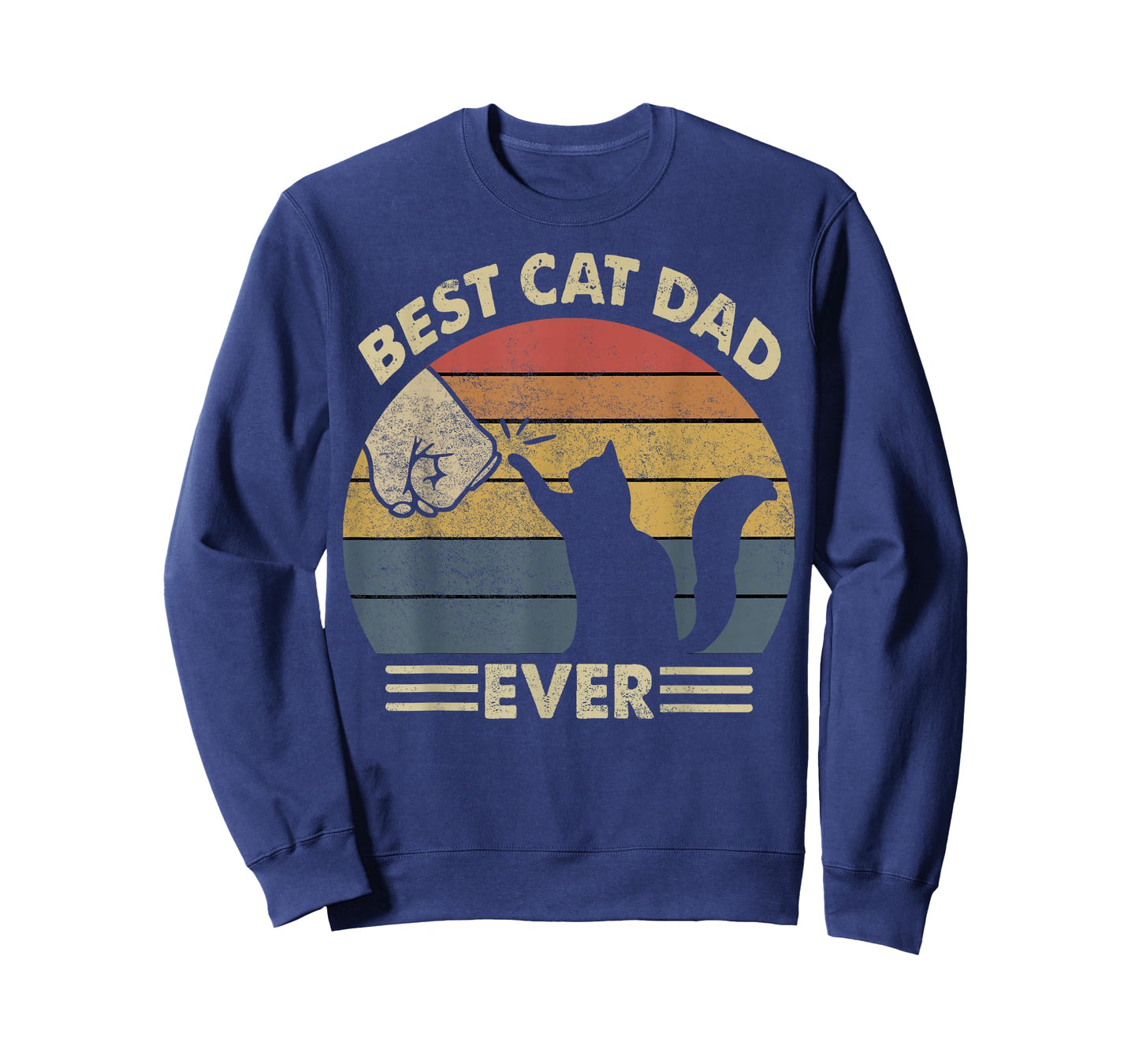 Cat-Shirt Men Best Cat Dad Ever Funny Cat Lover Gift T-Shirt