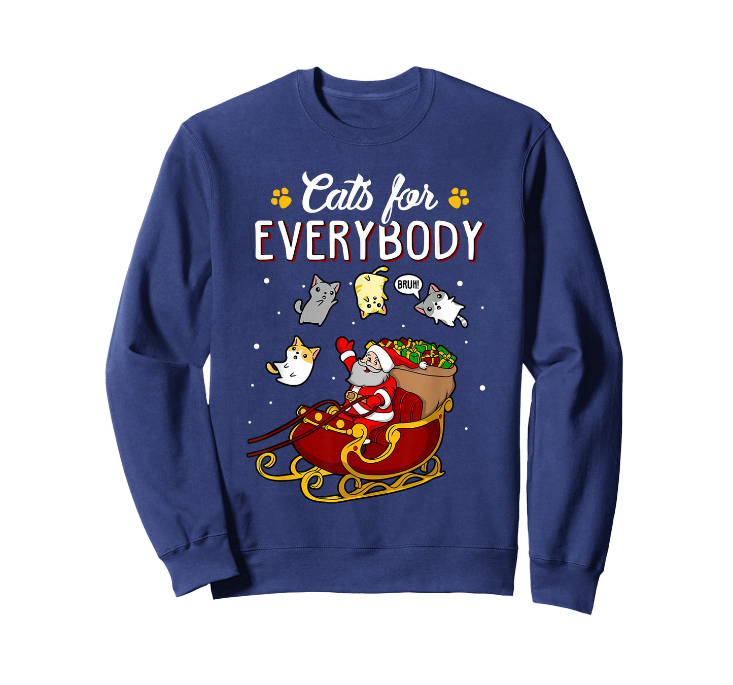 Cats for Everybody Men Women Kids Funny Christmas T-Shirt
