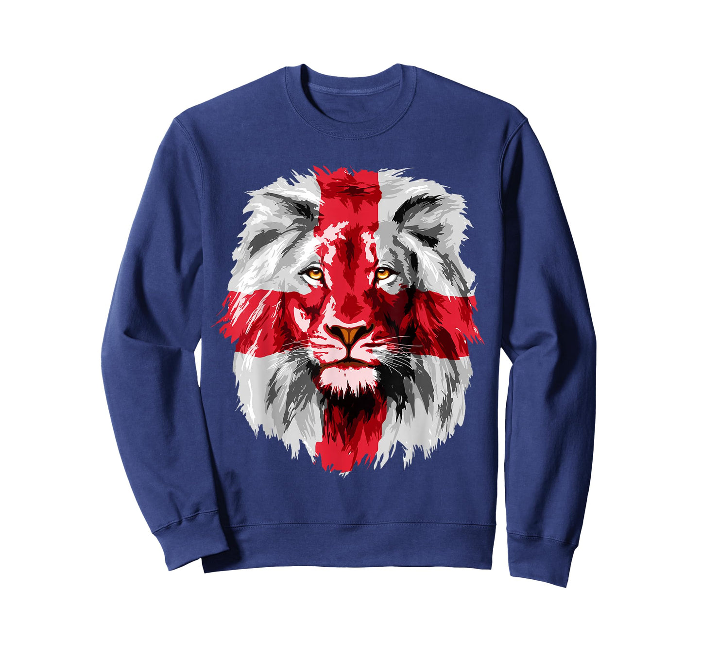 England National Flag Lion Face English England Flag T-Shirt