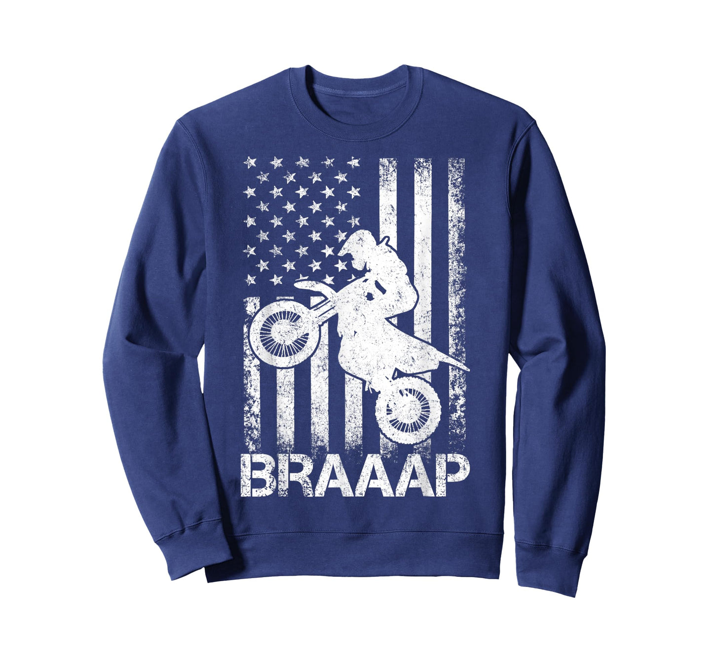 Braaap Vintage USA American Flag Tea Women Kids Men T-Shirt