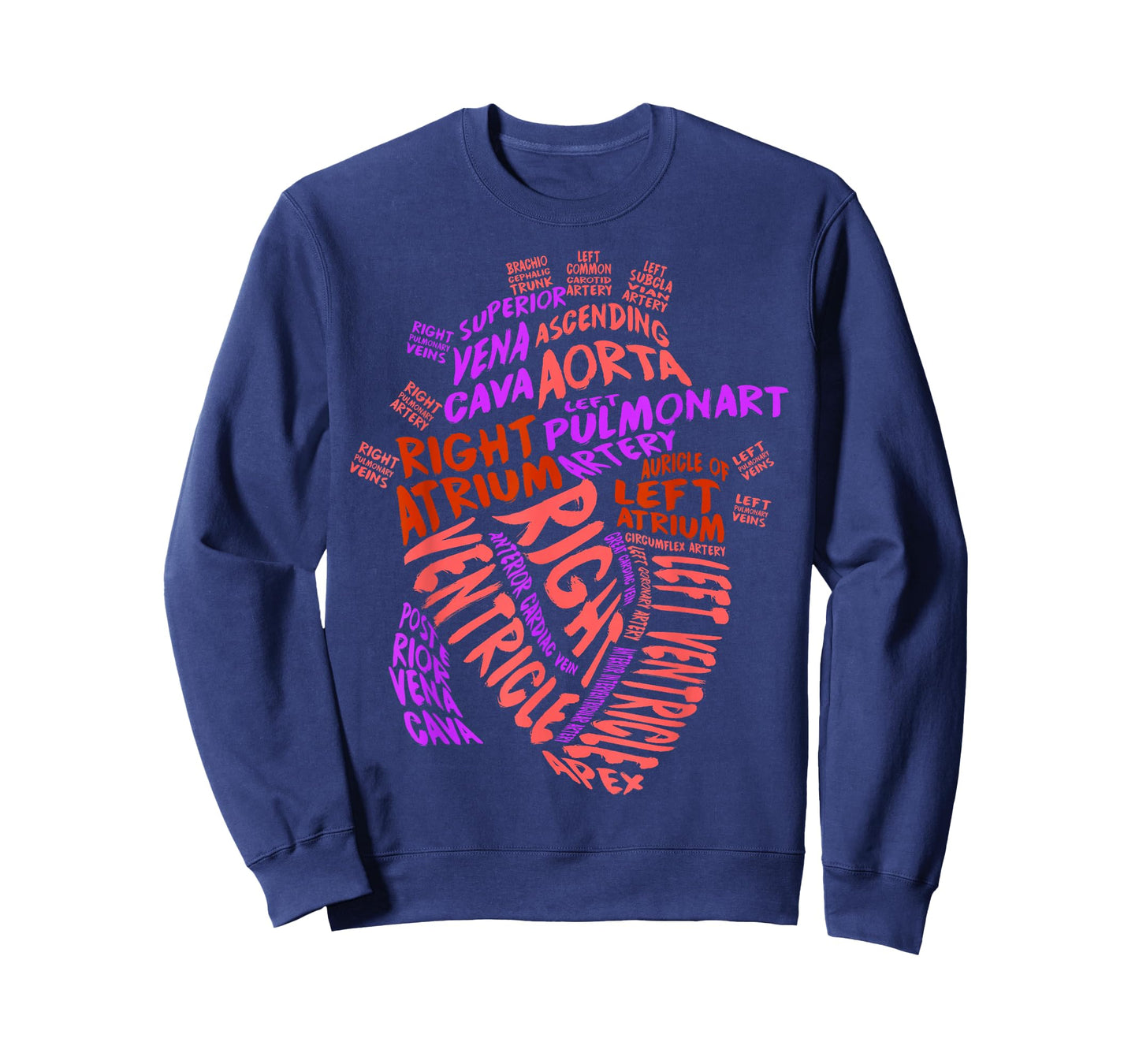 Anatomical Human Heart Cardiology Medical Cardiac Nurse T-Shirt