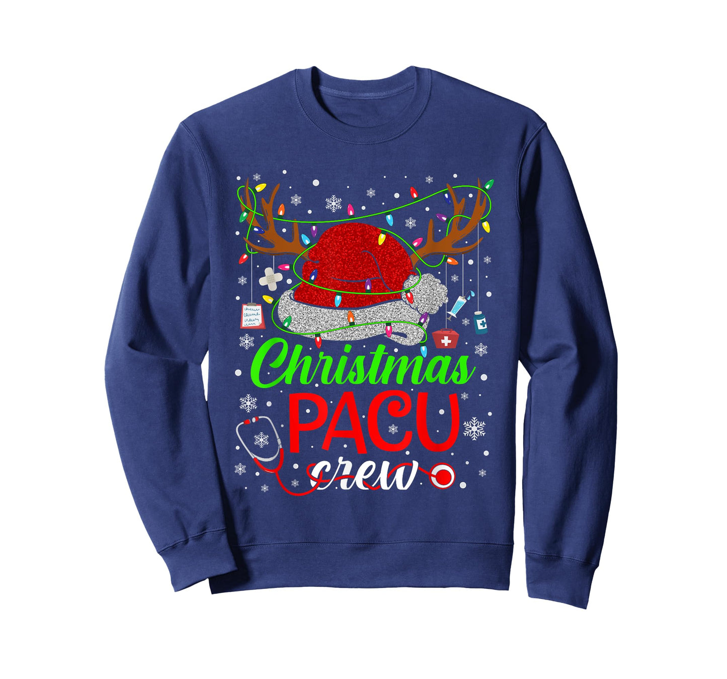 Christmas PACU Nurse Crew Santa Nurse Life Cute Xmas Pajama T-Shirt
