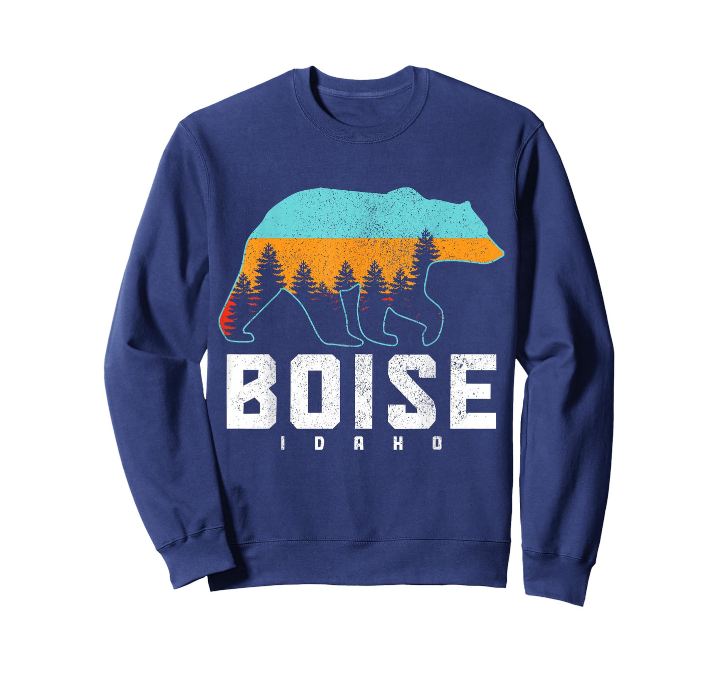 Boise Idaho Bear Pride Hiking Camping Vintage T-Shirt