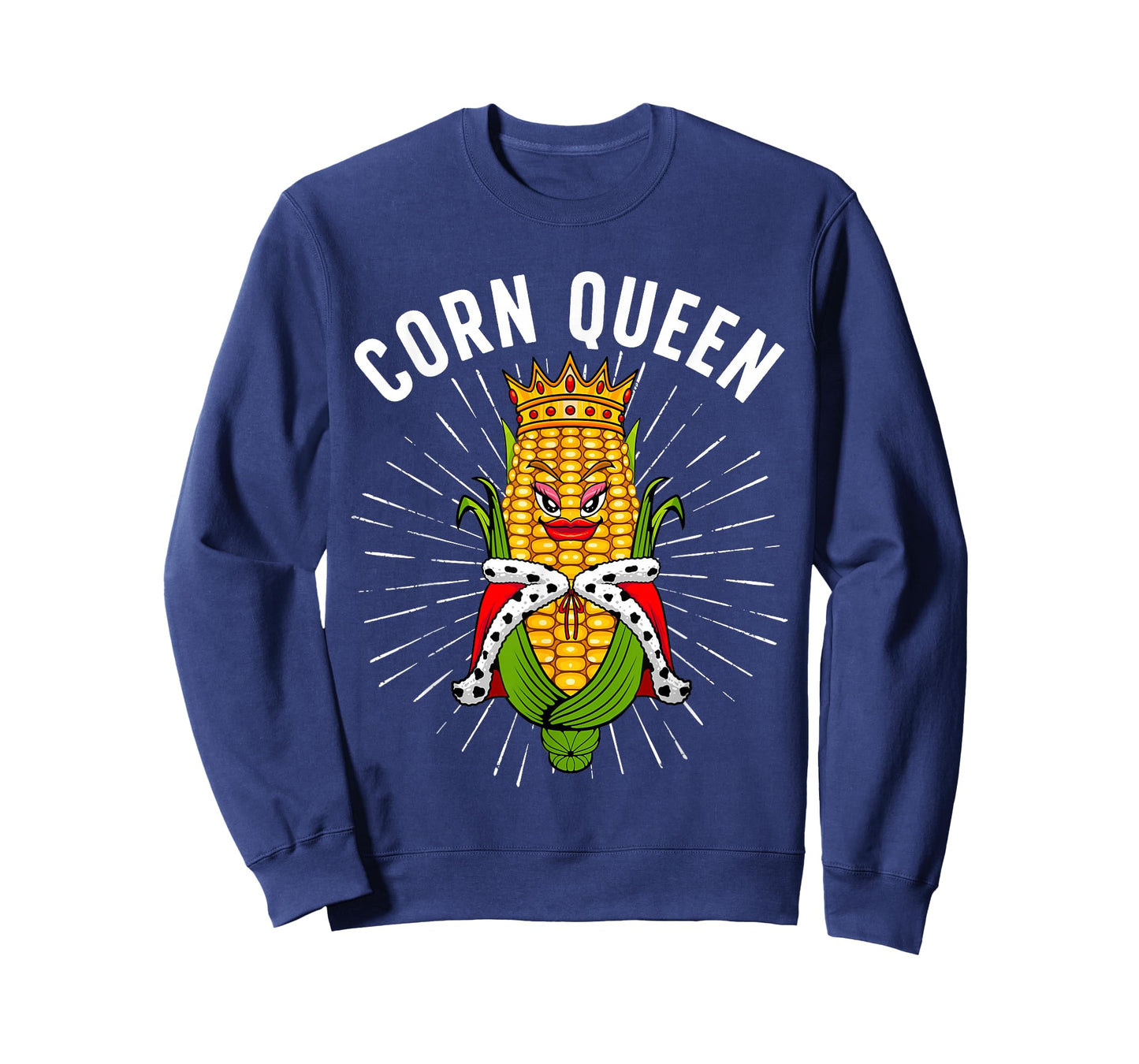 Cool Corn Queen For Women Girls Food Farming Corn Cob Farmer T-Shirt