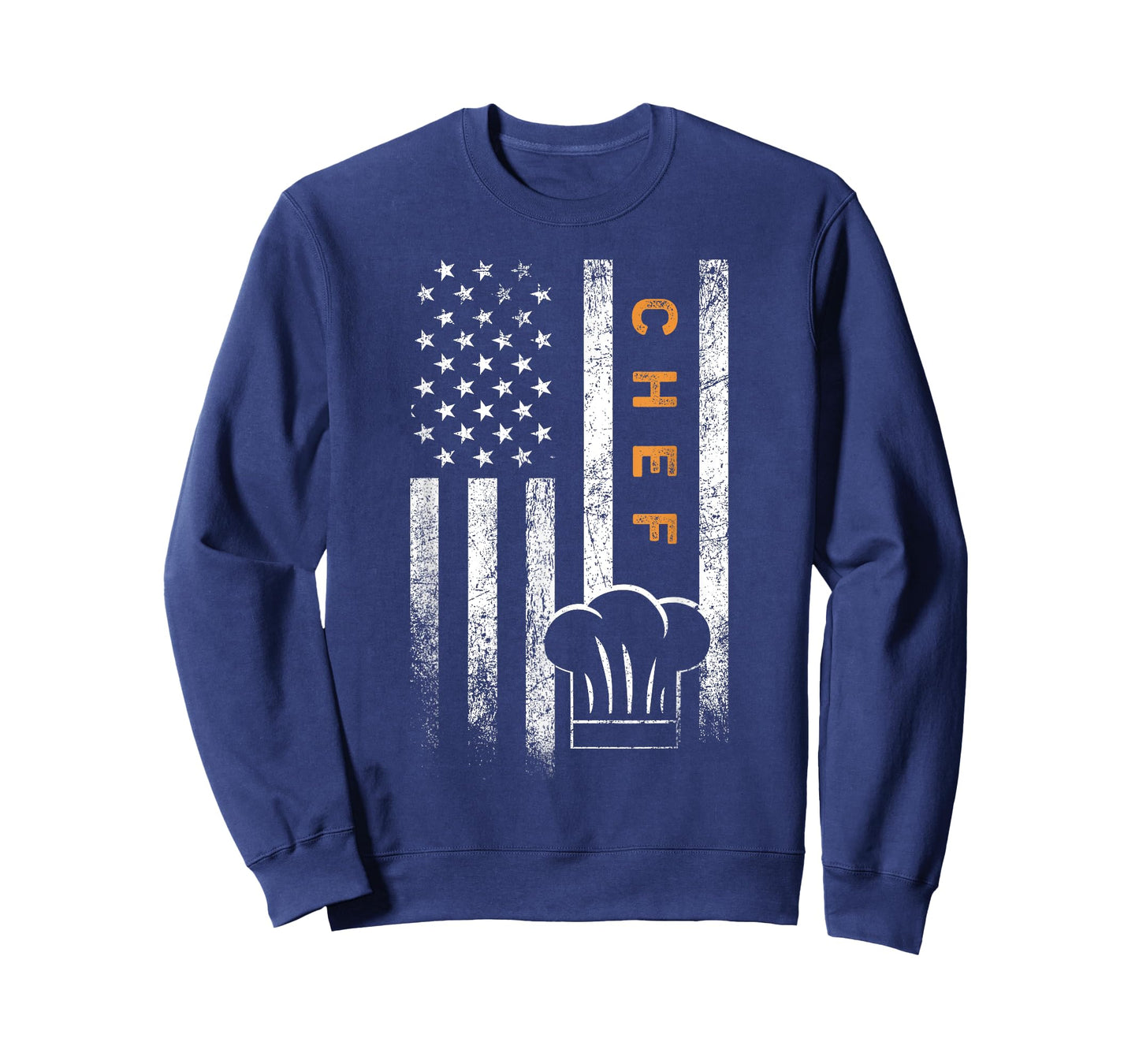 Chef American Flag Design Cook Cooking Women Men T-Shirt
