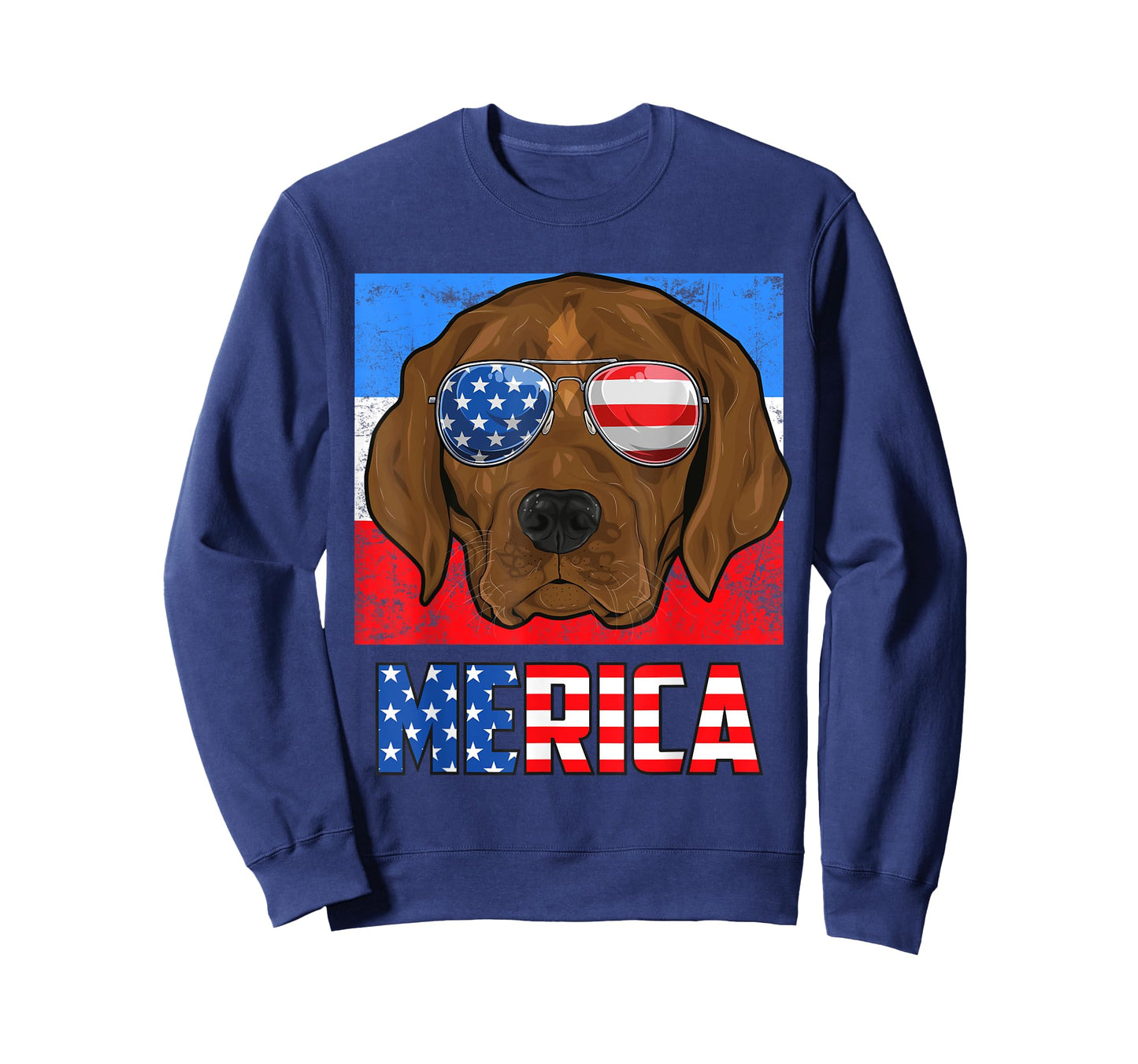 Labrador Retierver Dog USA 4th of July American Flag Merica T-Shirt