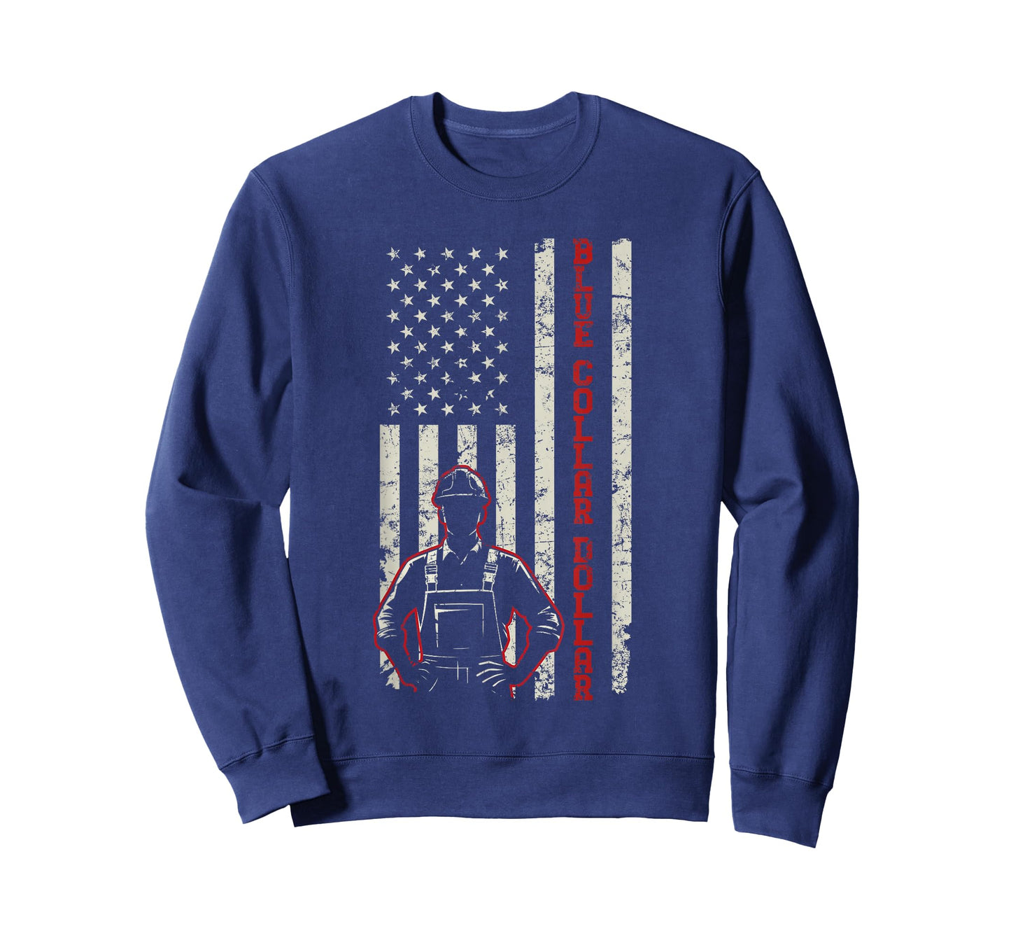 American Worker Labor Day Workwear Blue Collar Dollar T-Shirt