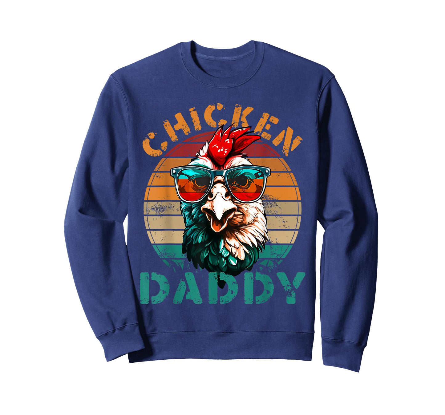 Chicken Daddy Retro Chicken Dad Fathers Day Men T-Shirt