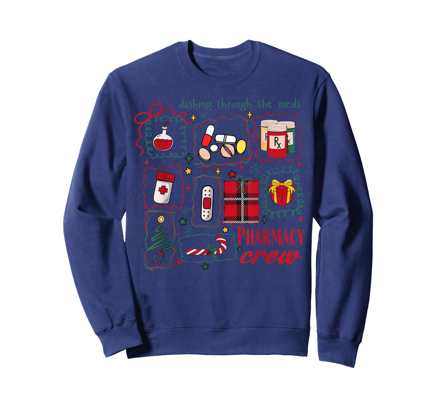 Coquette Cute Christmas Pharmacy Crew Nurse Medical CPhT T-Shirt
