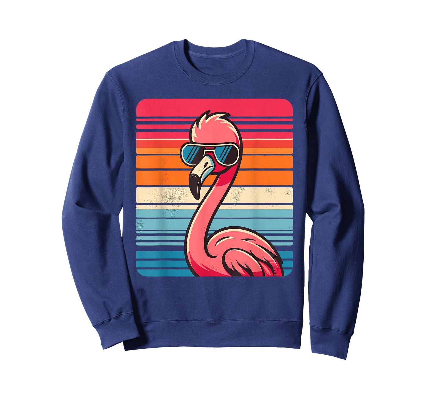 Cool Retro Flamingo in Sunglasses 70s 80s 90s Funny Flamingo T-Shirt