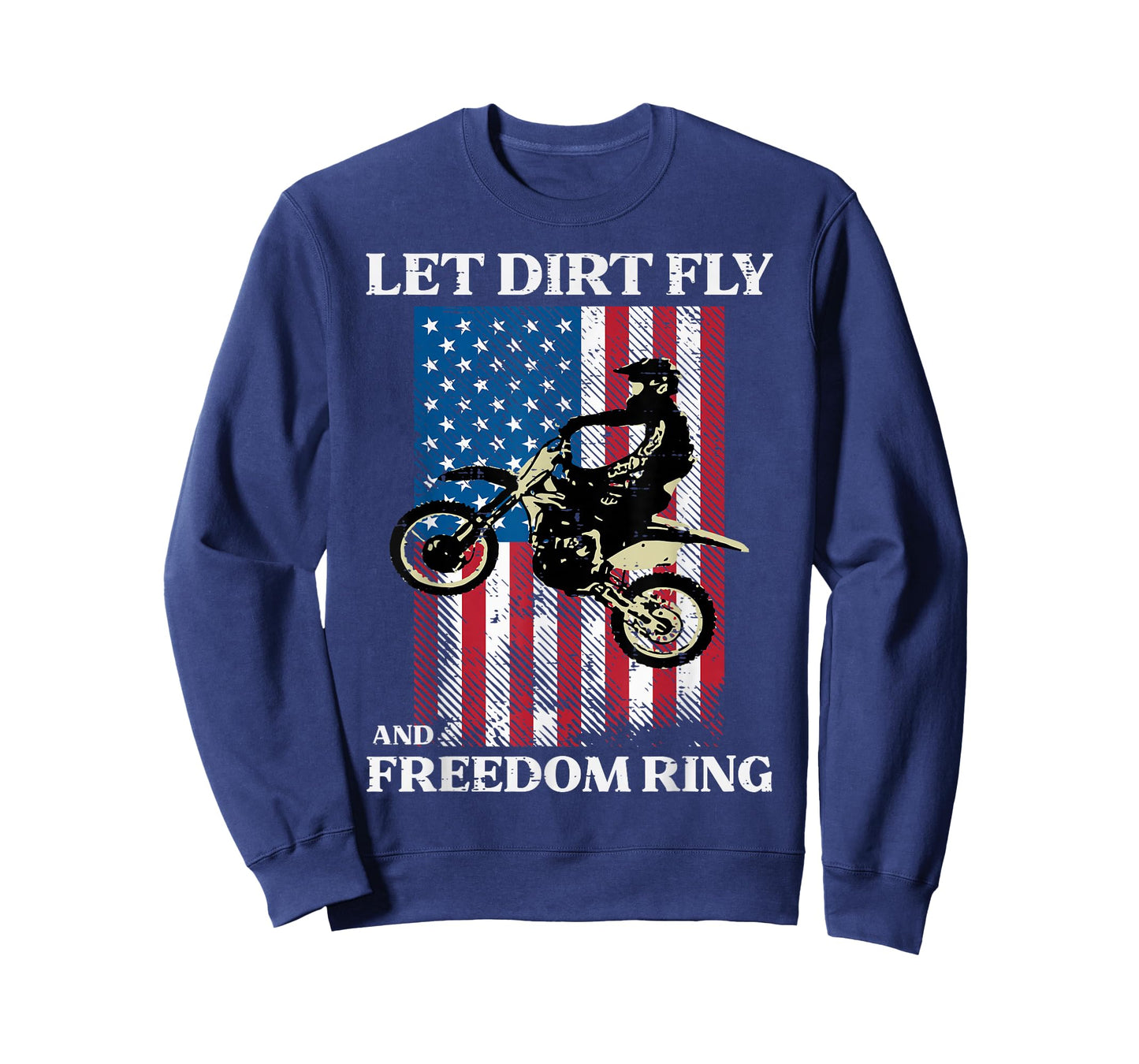 4th of July Dirt Bike Motocross America Biker Men Women Kids T-Shirt