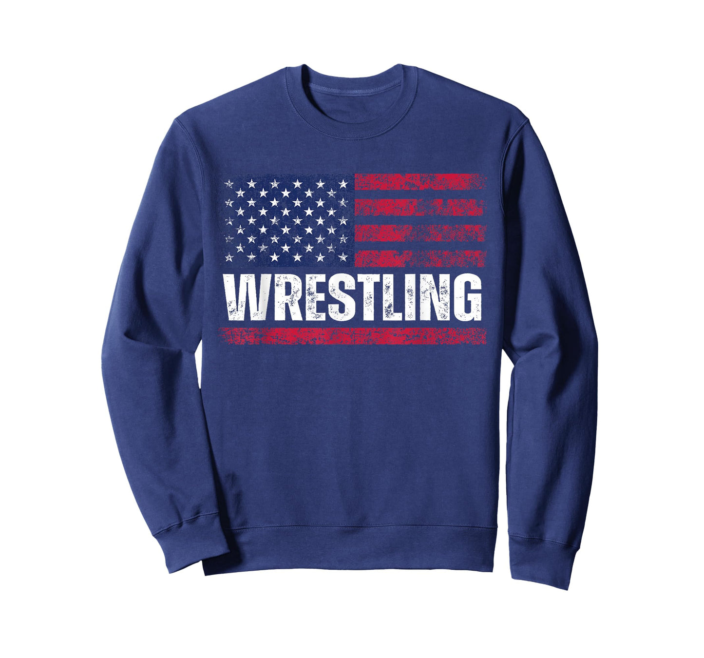 US Flag Wrestling American Flag Wrestling Wrestle Vintage T-Shirt